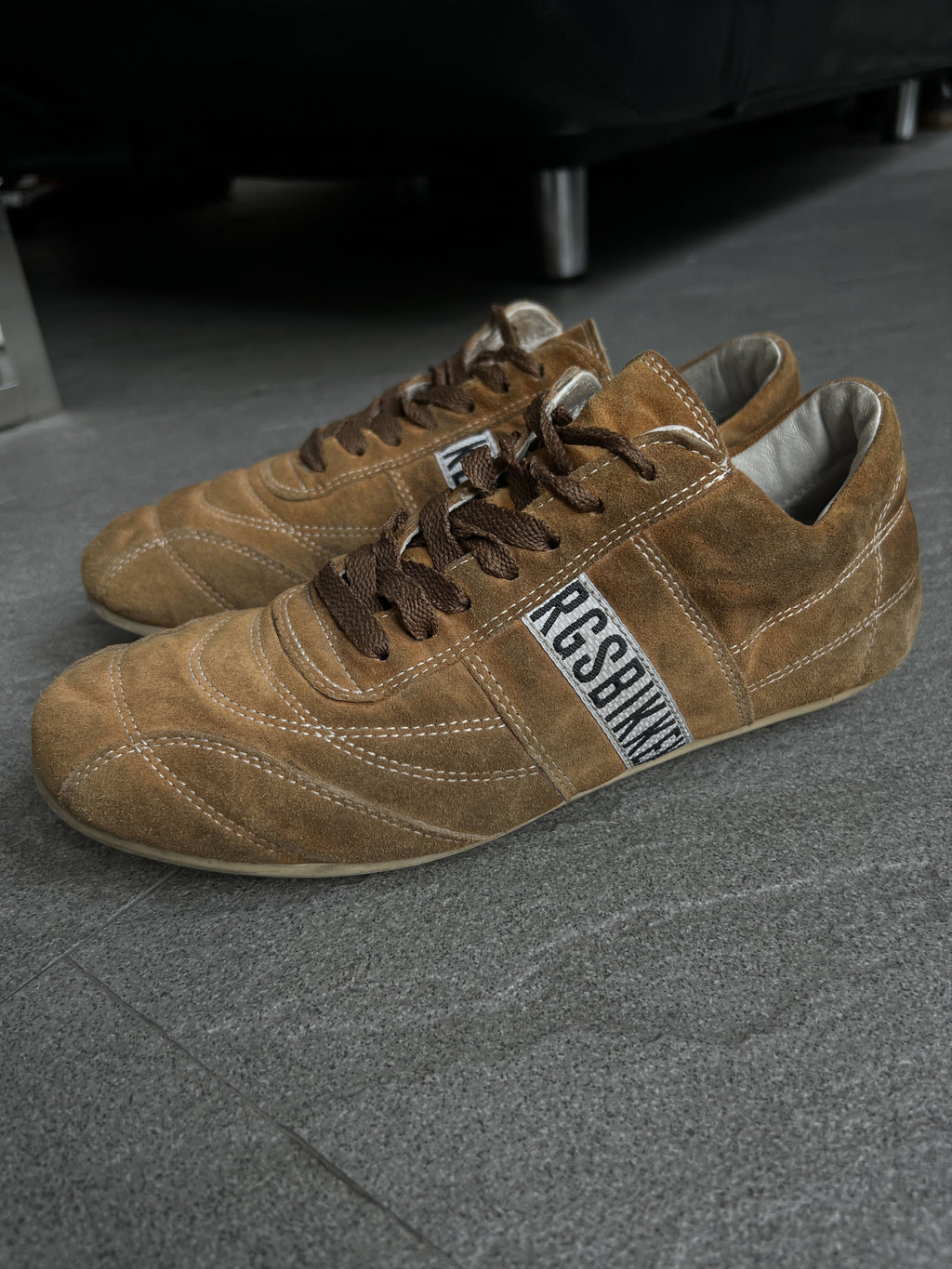 Dirk Bikkembergs Suede Soccer Sneakers Brown EU39