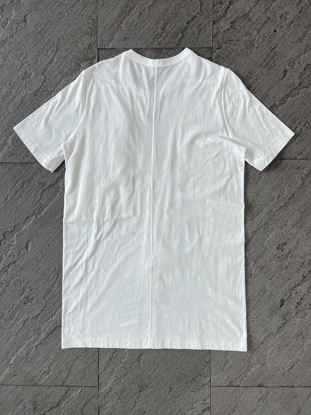 Rick Owens Zip Pocket Tee Milk White Medium