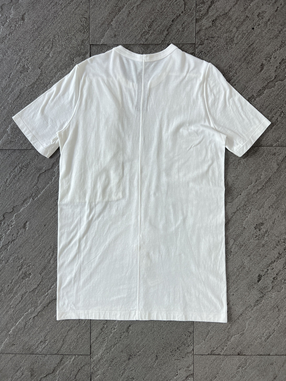 Rick Owens Zip Pocket Tee Milk White Medium