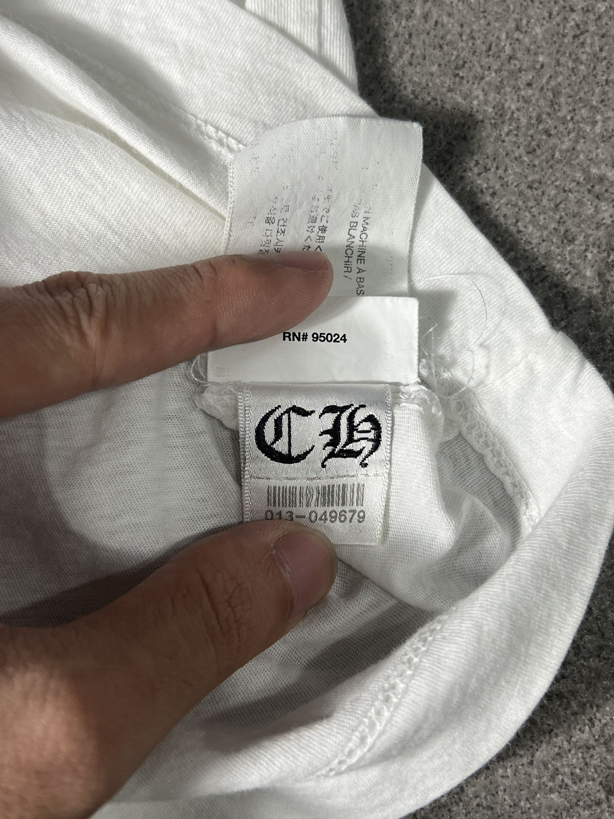 Chrome Hearts Small Logo Tee White Medium USA