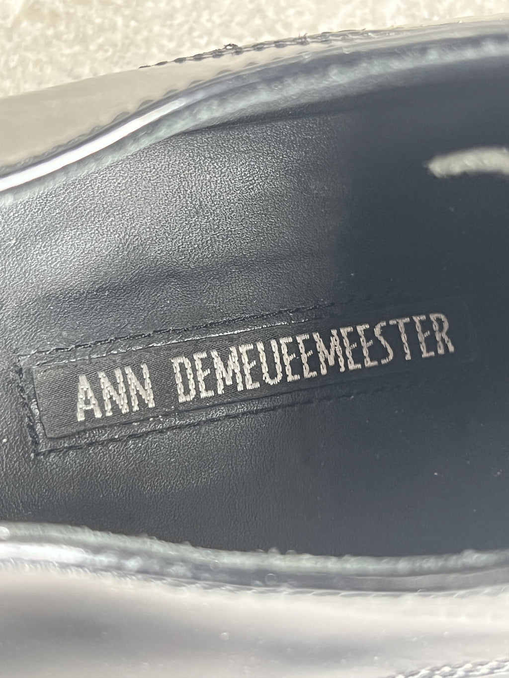 Ann Demeulemeester Leather Commando Sole Derbies EU37