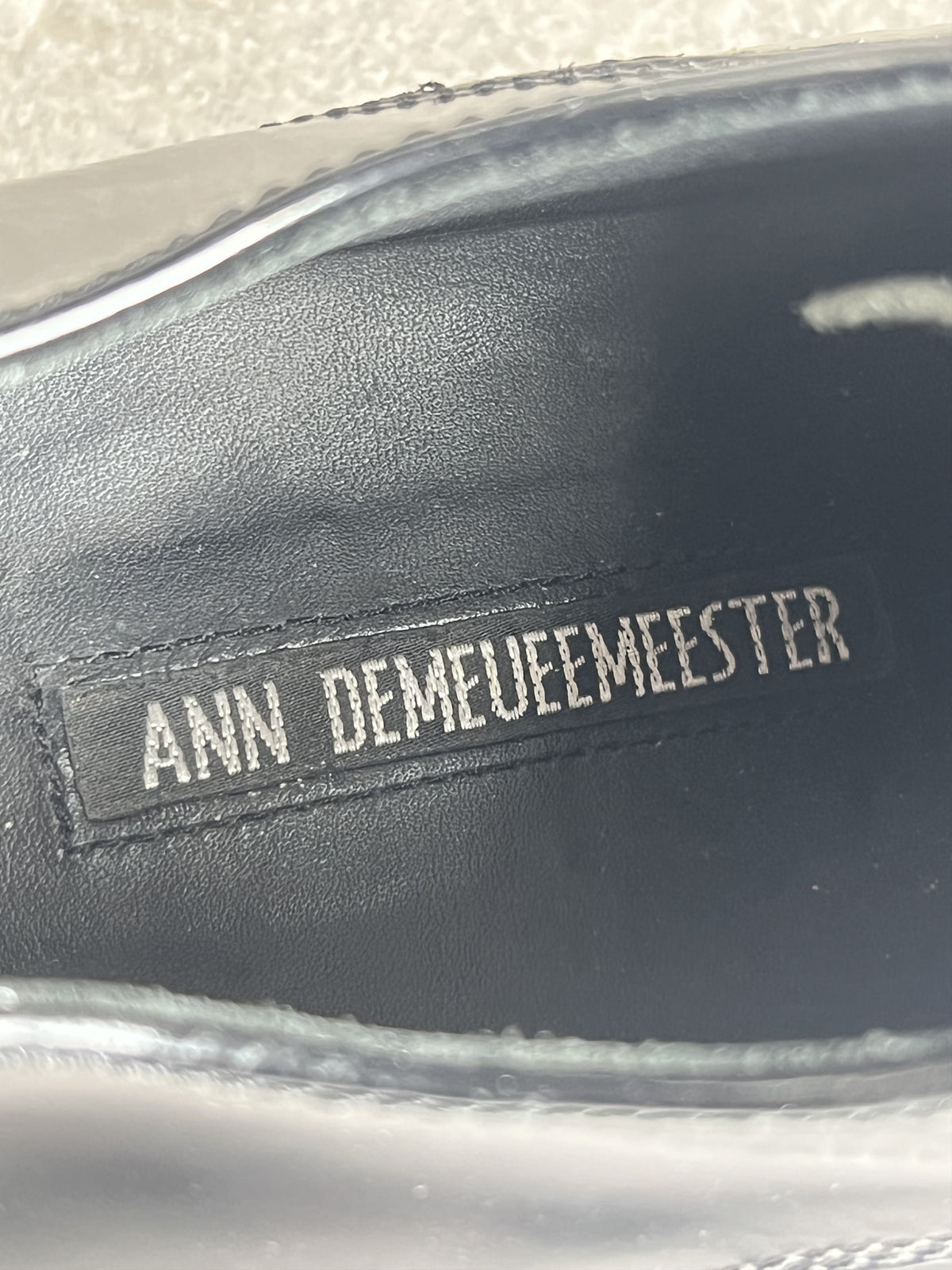 Ann Demeulemeester Leather Commando Sole Derbies EU37