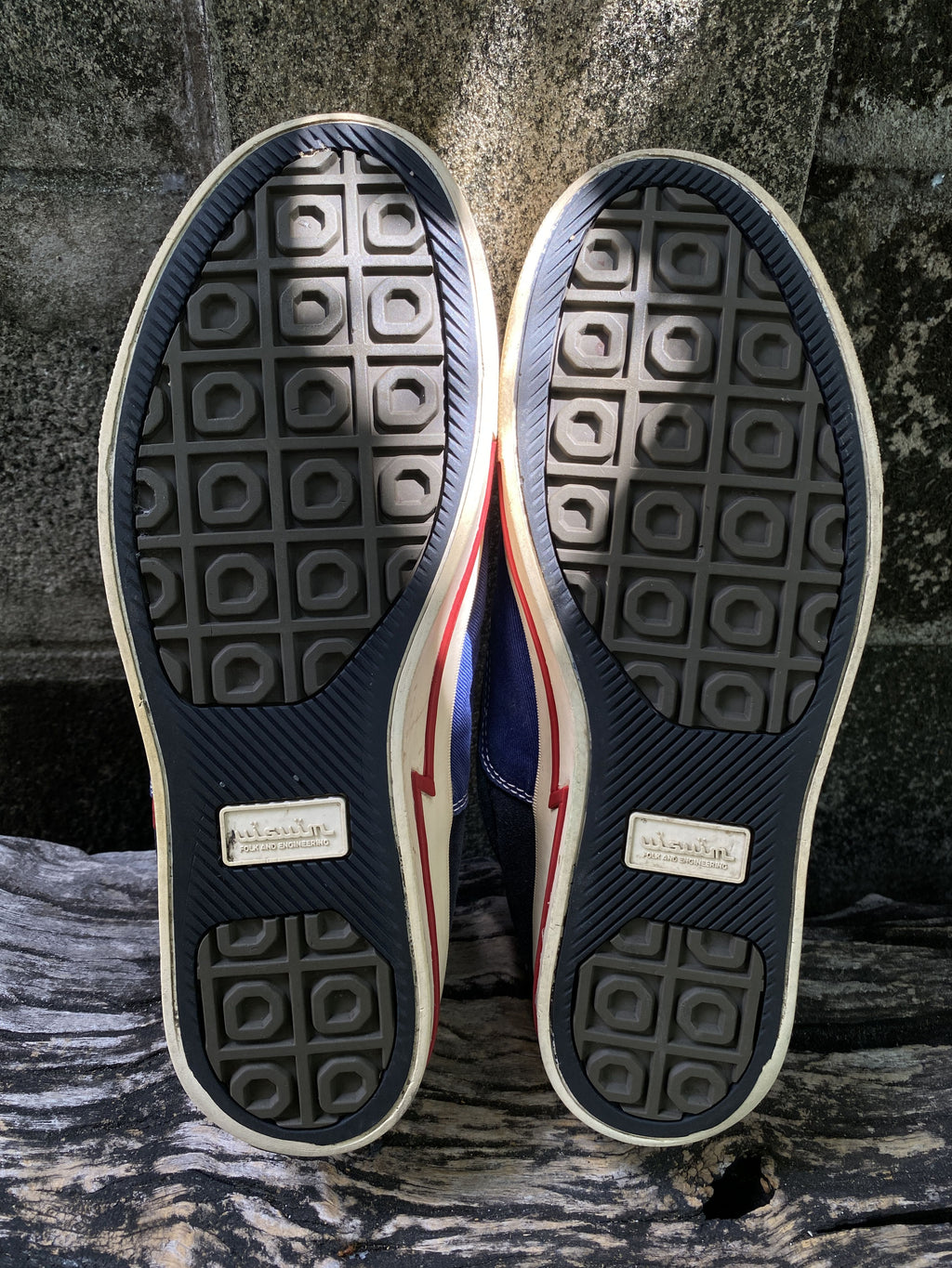 visvim Blue Canvas Slip-On Sneakers EU41