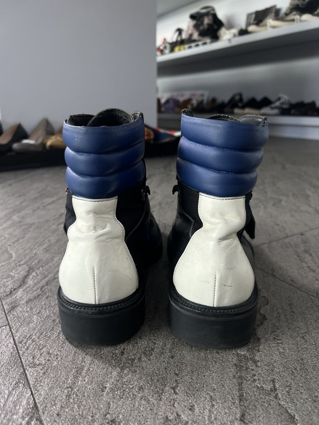 Songzio Homme Strap Combat Boots Vibram Sole