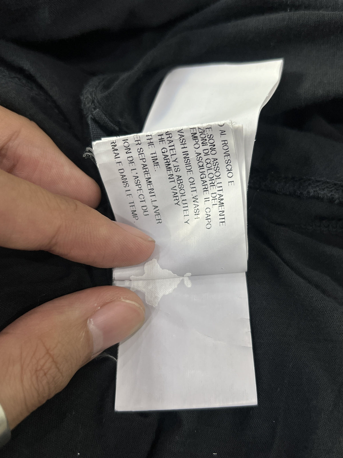 Rick Owens DRKSHDW Level Long Tee Black