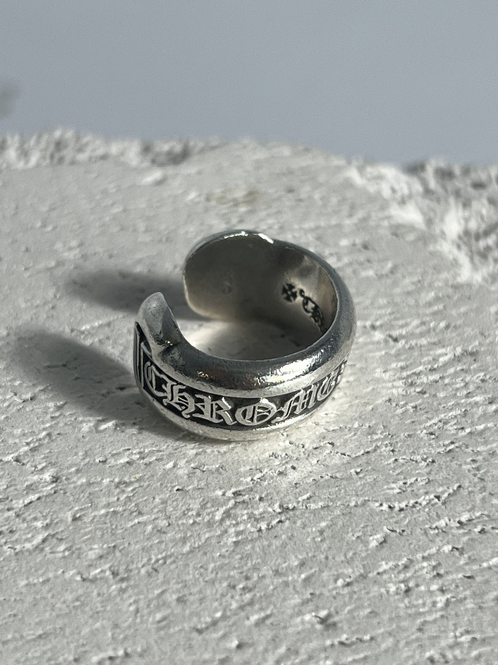 Chrome Hearts Scroll Band Ring .925 Silver Size US3 / MM44