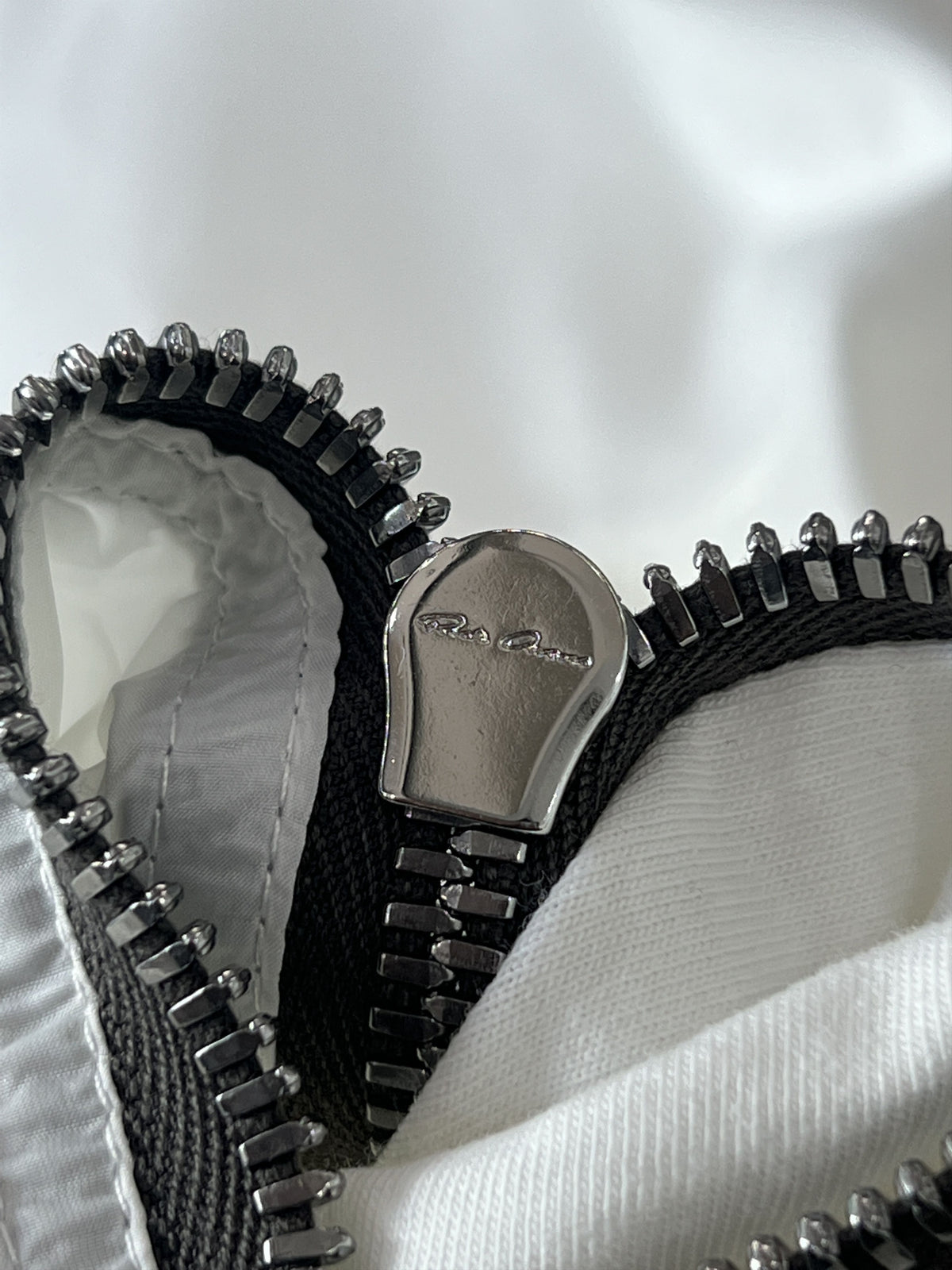 Rick Owens Zip Pocket Tee Milk White Medium