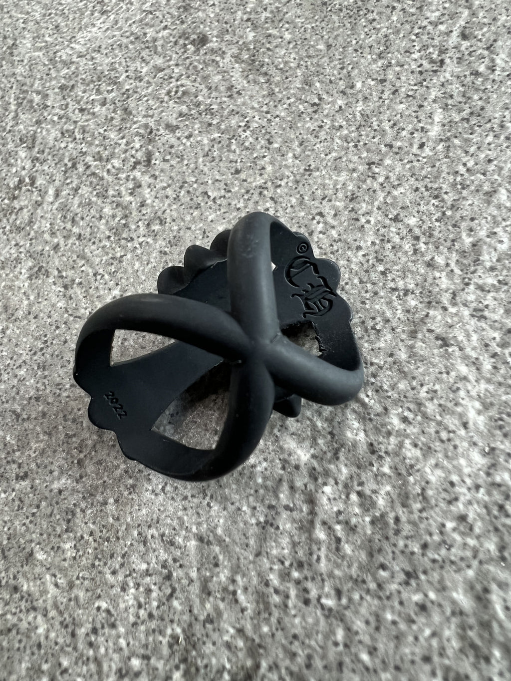 Chrome Hearts Black Bow Rubber Ring 2022