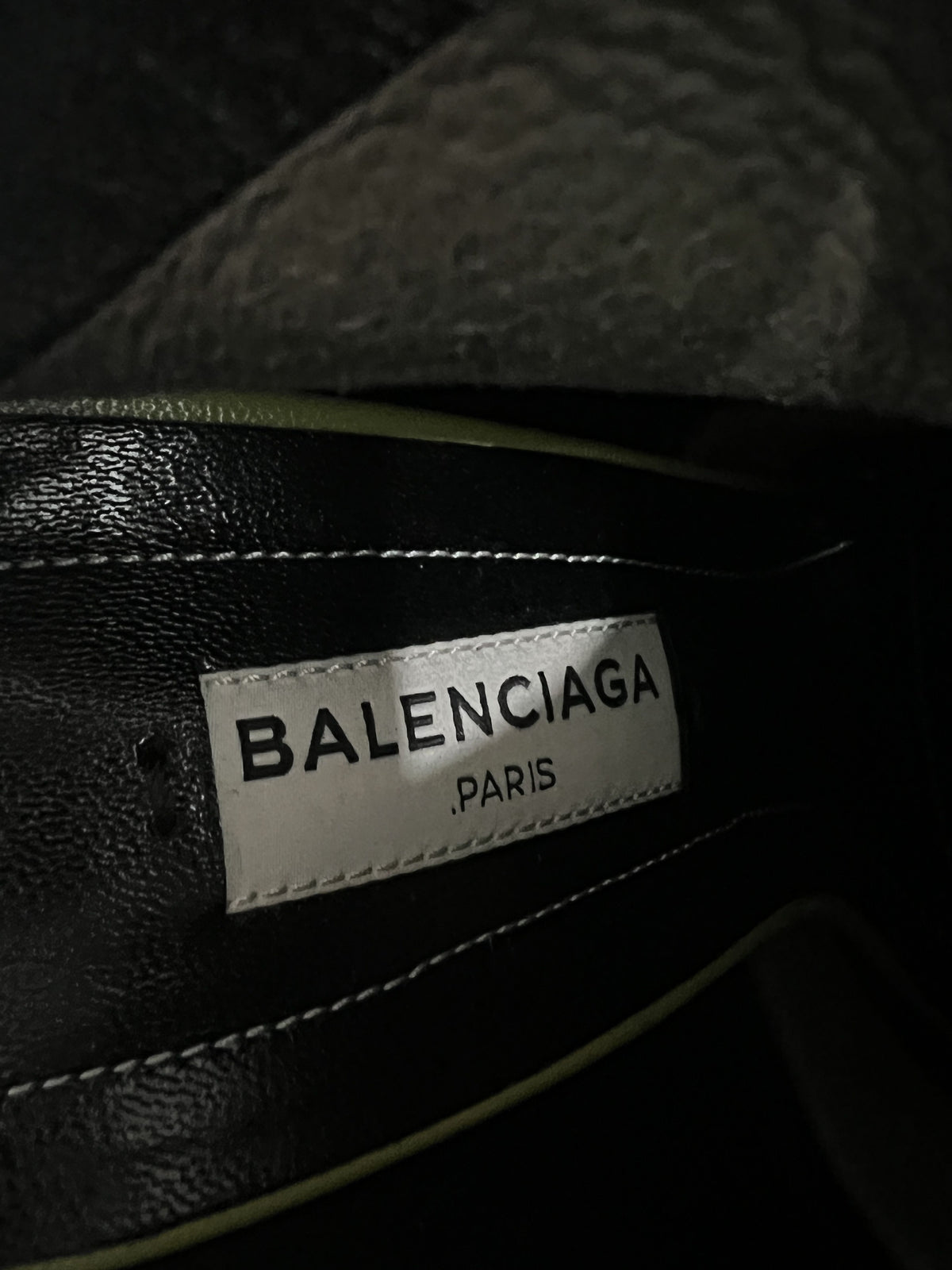 Balenciaga Knife Wedge Ankle Boots Olive Green 36.5
