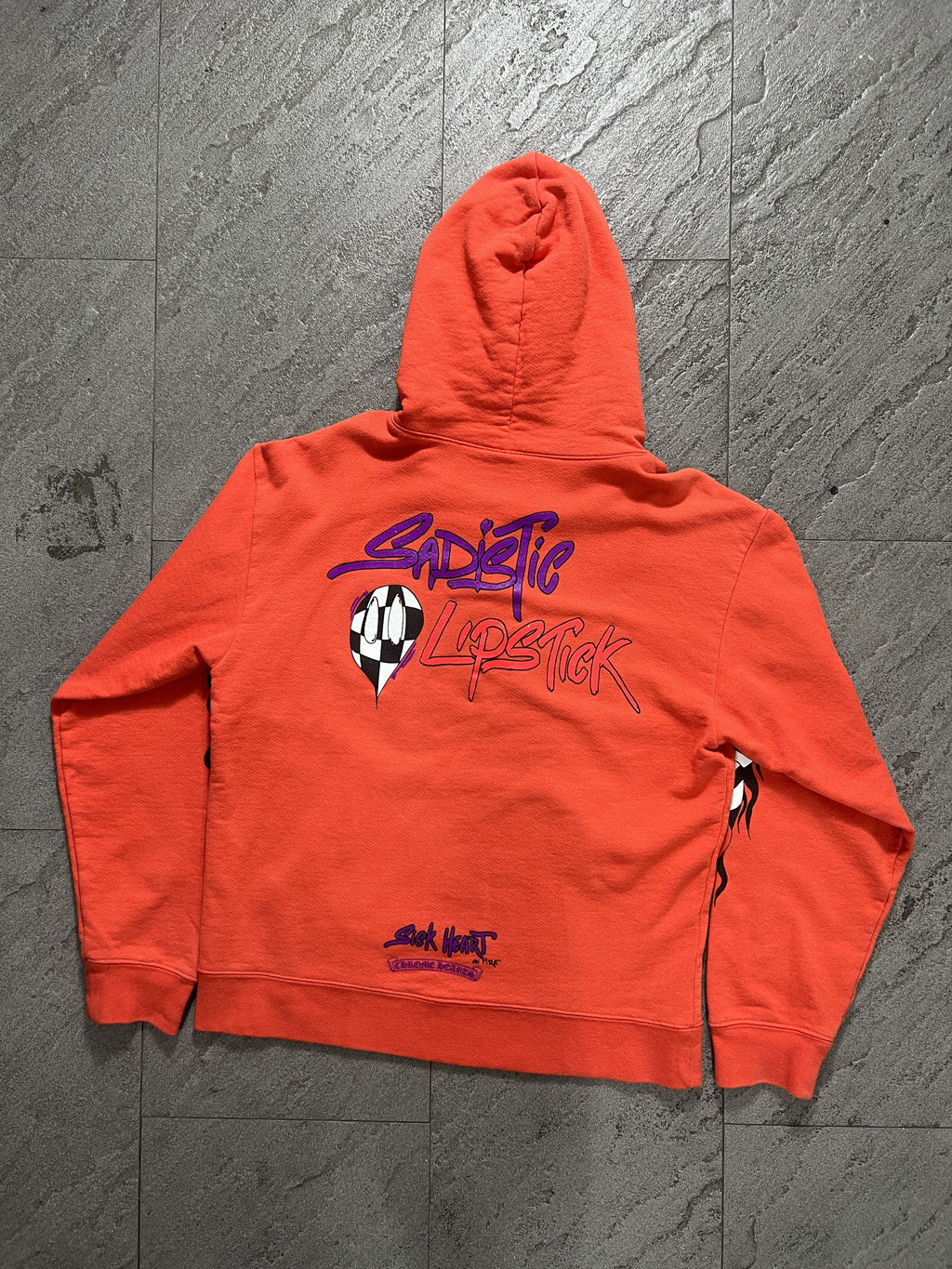 Chrome Hearts x Matty Boy Sadistic Lipstick Orange Hoodie M