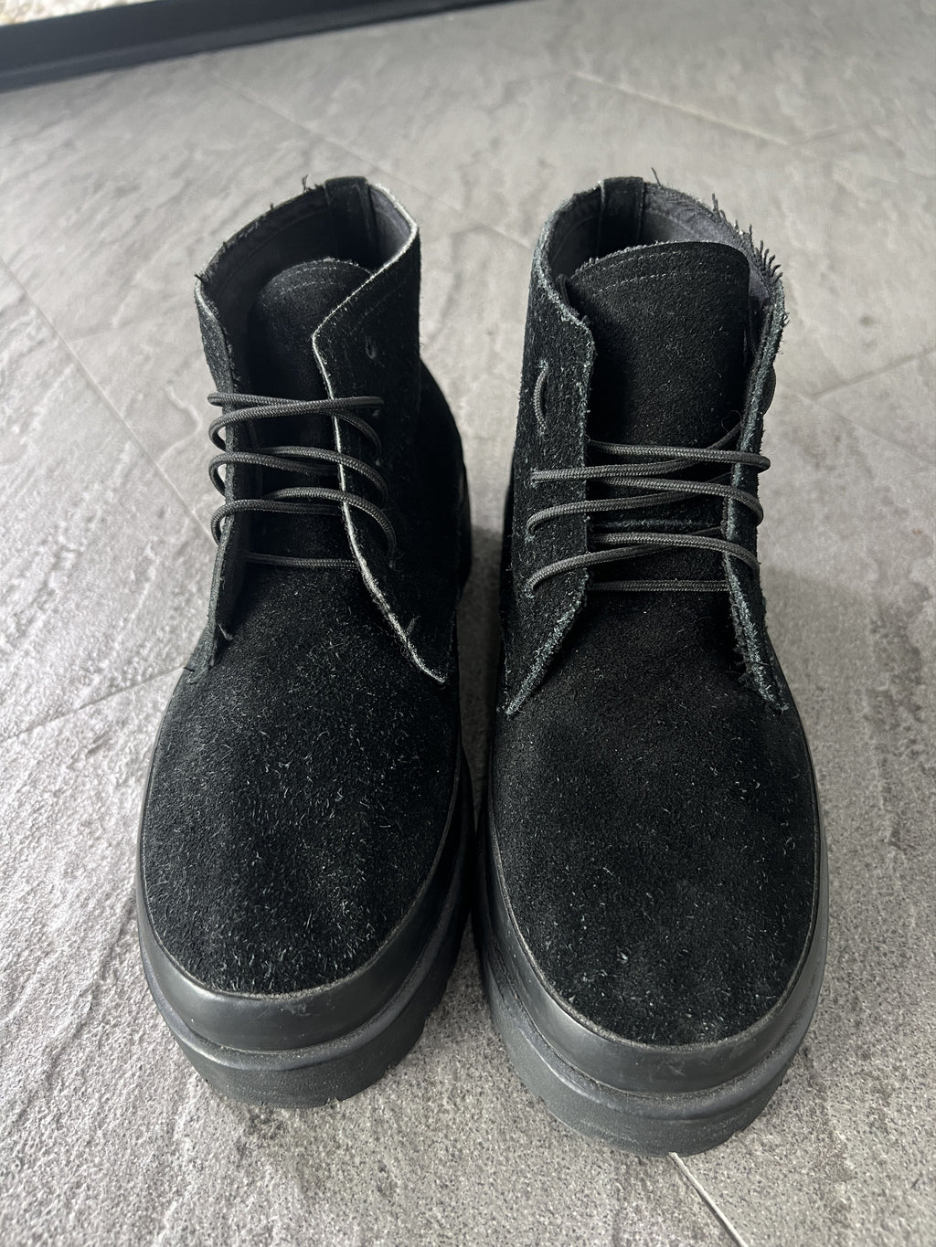 Comme des Garçons Homme Suede Chukka Boots Black 24.5cm
