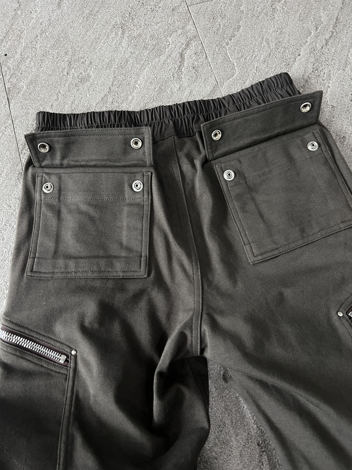Rick Owens Mainline Performa Paneled Cargo Joggers