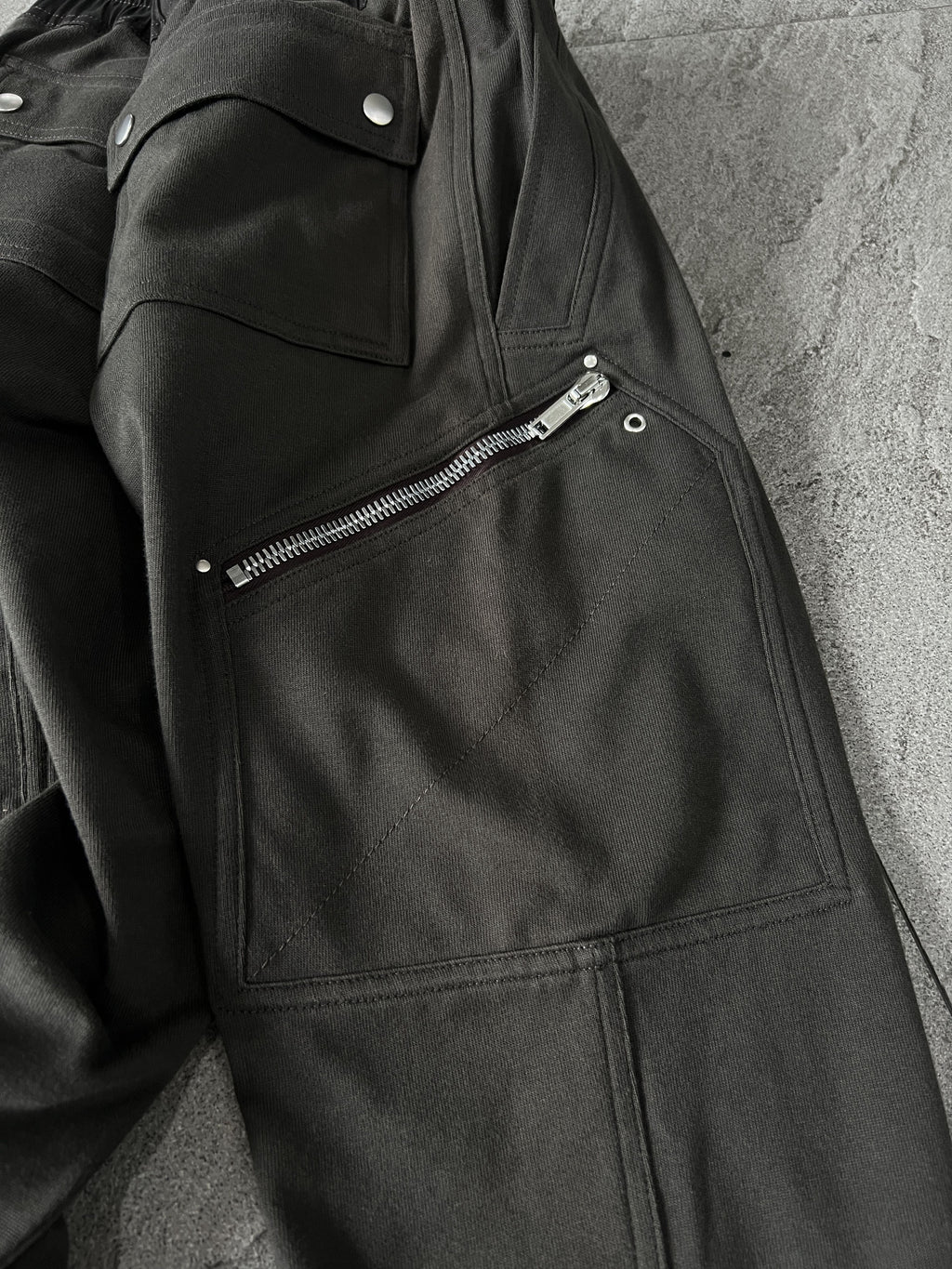 Rick Owens Mainline Performa Paneled Cargo Joggers