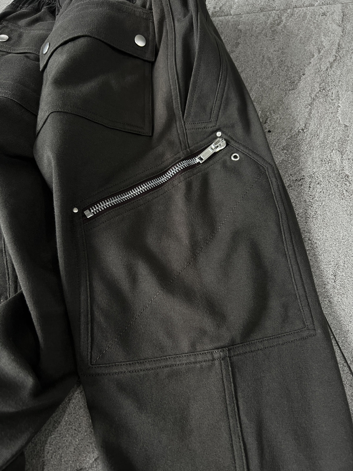 Rick Owens Mainline Performa Paneled Cargo Joggers