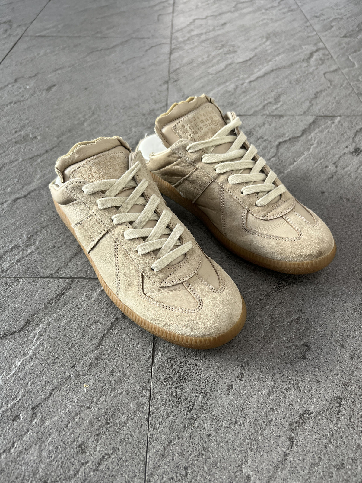 Maison Margiela GAT Replica Mules Low EU38 Suede Leather