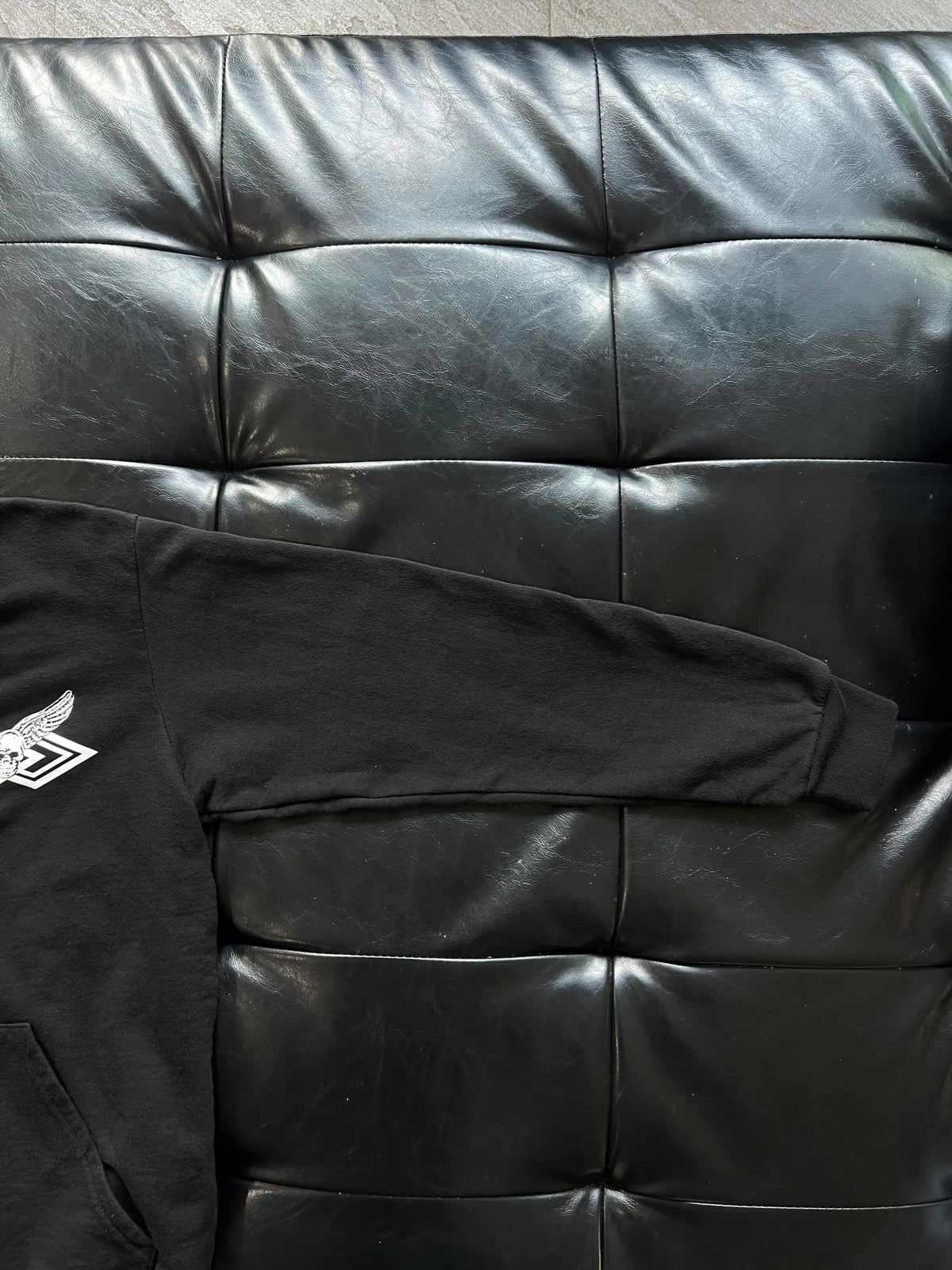 Chrome Hearts Foti Zip Hoodie Skull Wings Black L