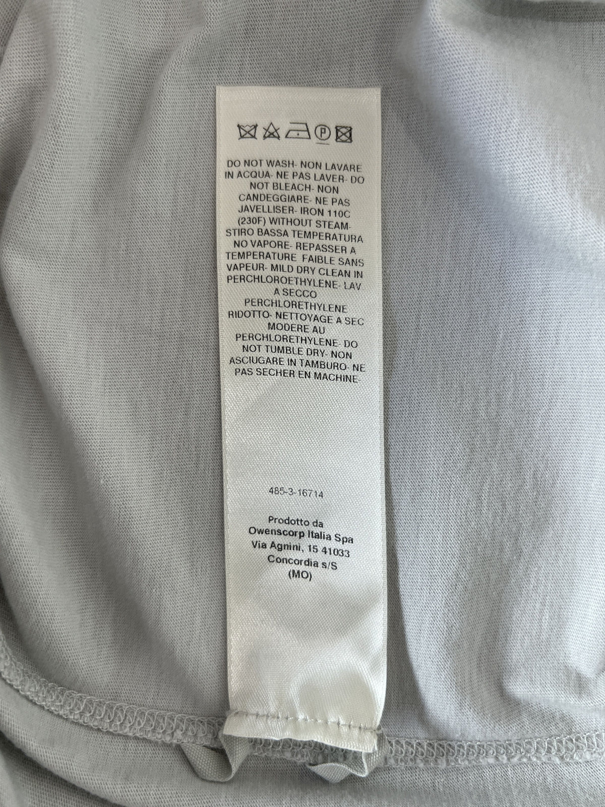 Rick Owens Zip Pocket LS Tee Milk White Medium