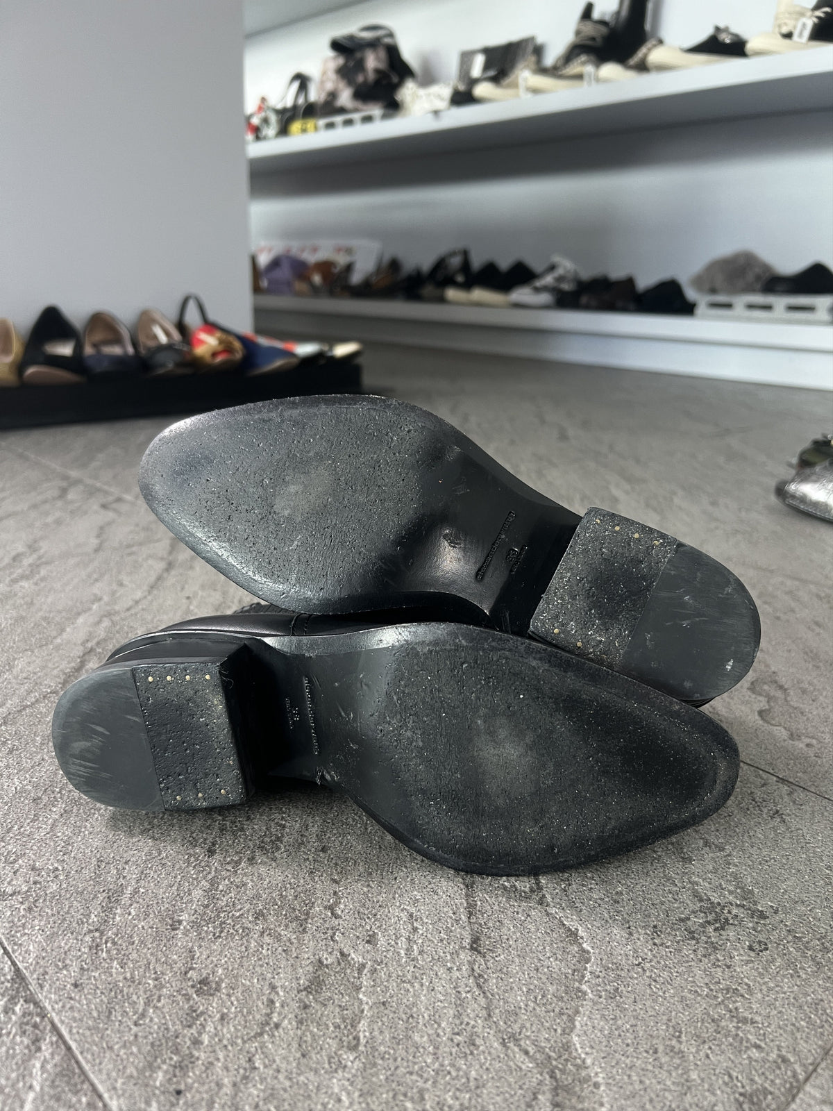Alexander Wang Black Leather Chelsea Boots EU38