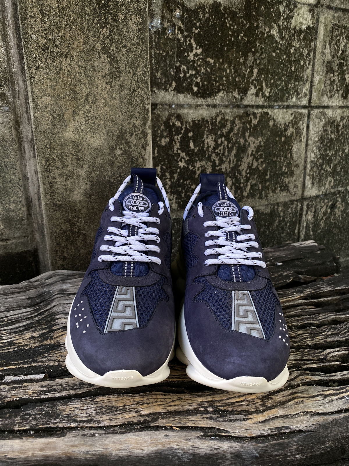 Versace Chain Reaction Navy Sneakers EU 40