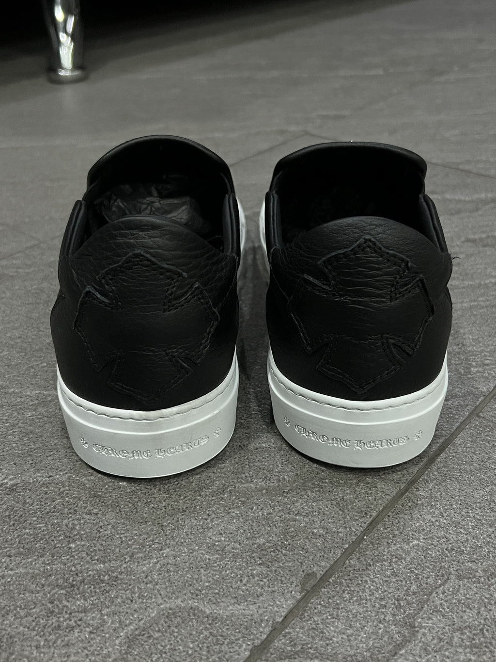 Chrome Hearts Dagger Slip On Sneakers Black 41