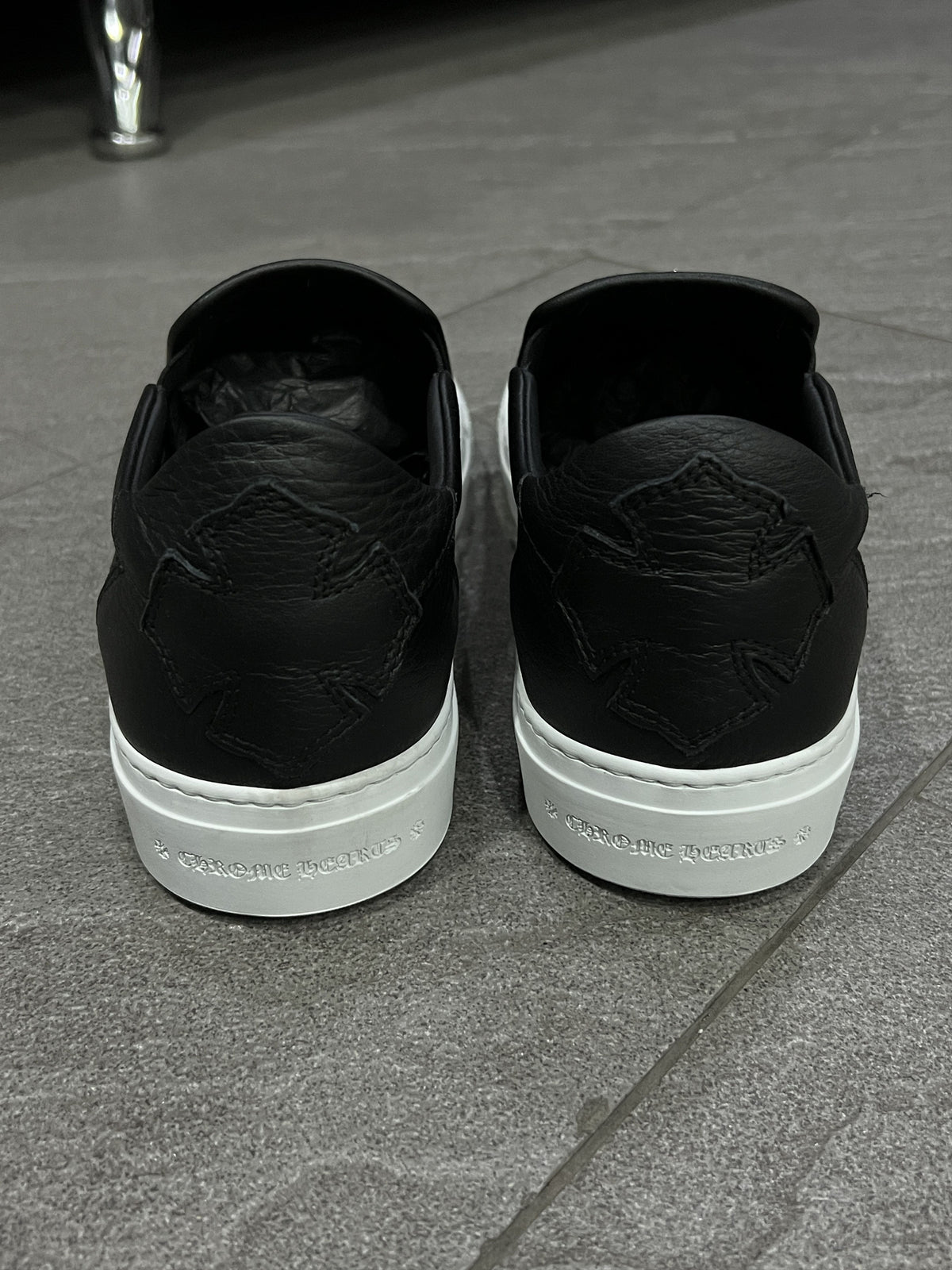 Chrome Hearts Dagger Slip On Sneakers Black 41