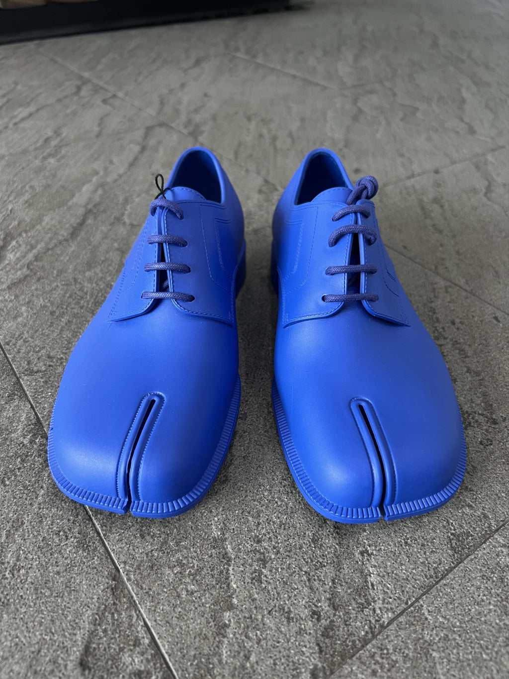 Maison Margiela Tabi Lace Up Shoes Blue EU37 New