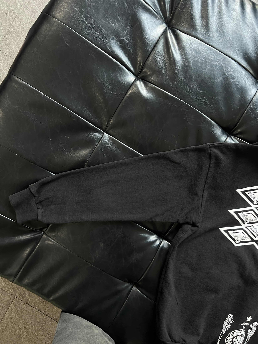 Chrome Hearts Foti Zip Hoodie Skull Wings Black L