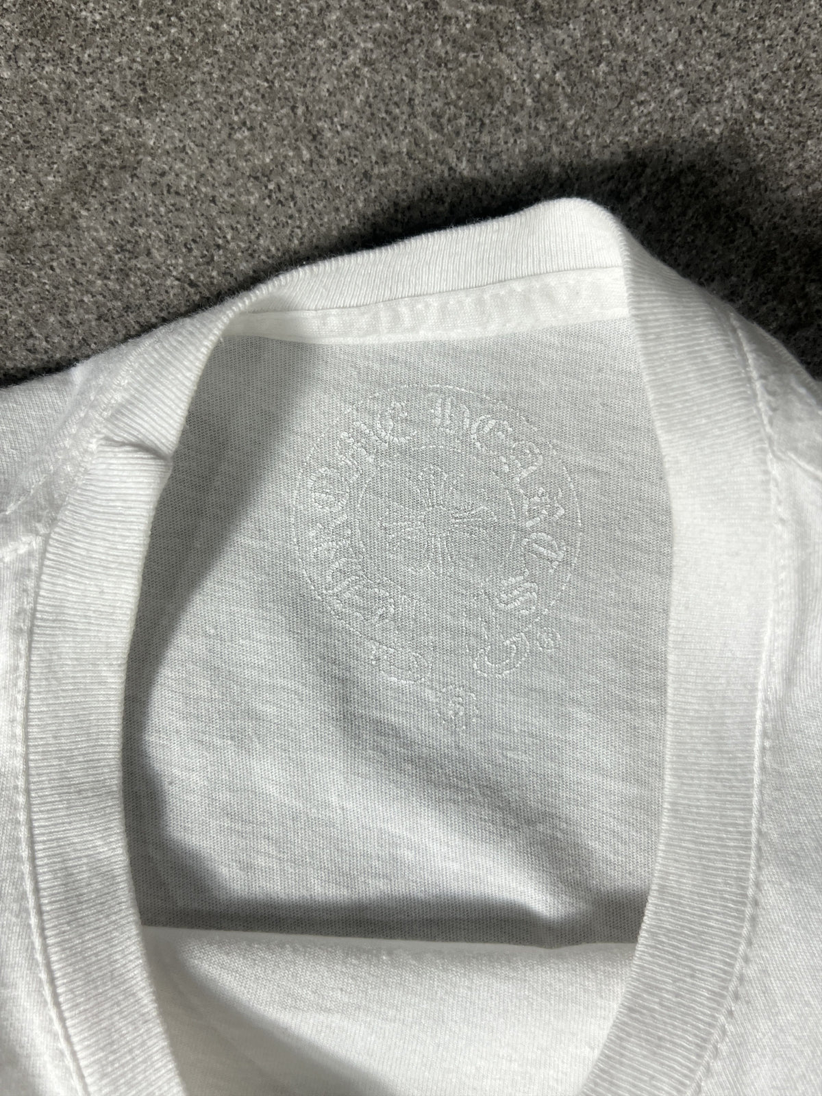 Chrome Hearts Big Cross Back Print Pocket Tee White S