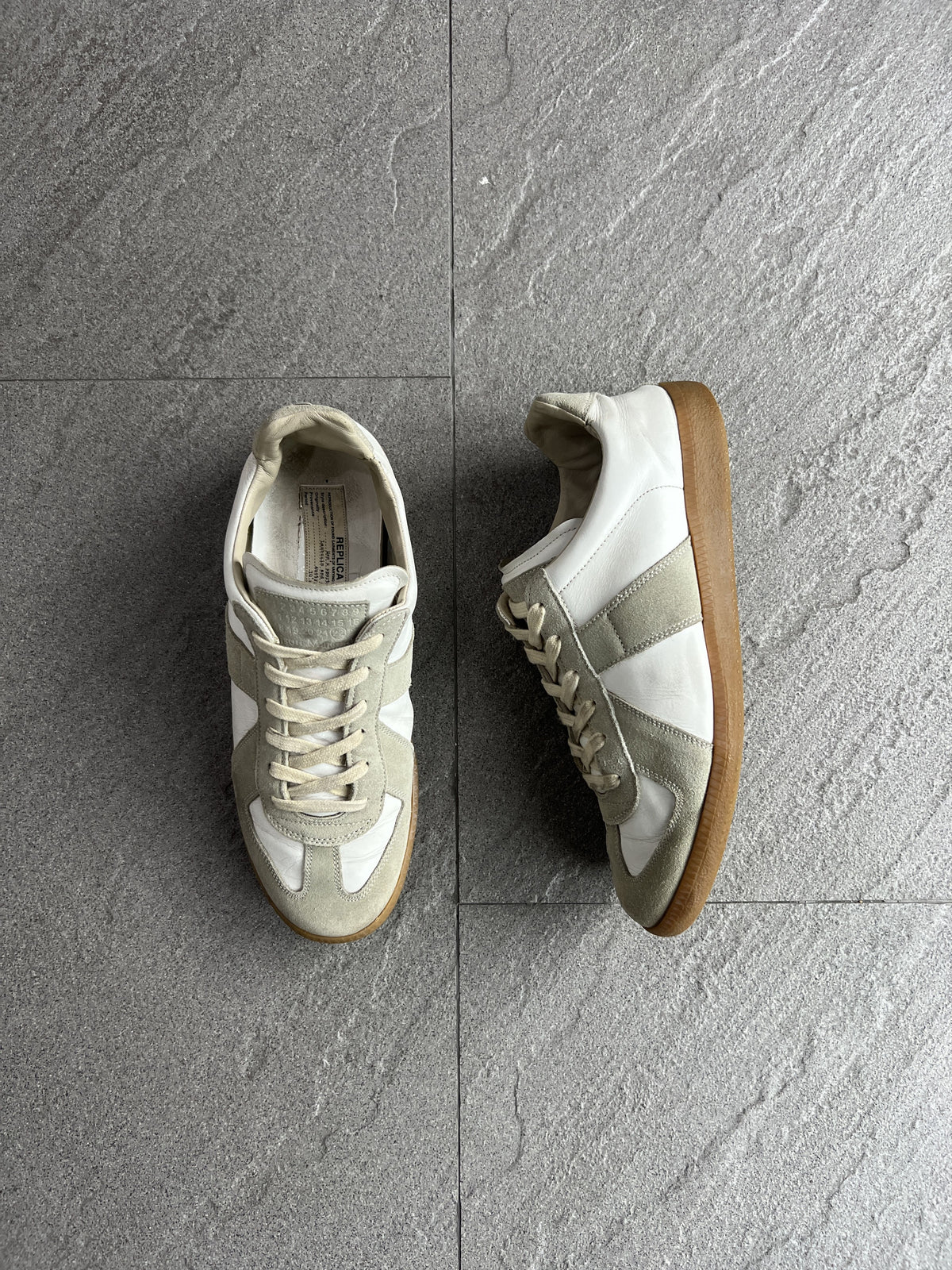 Maison Margiela Replica Leather Suede GAT Sneakers 41