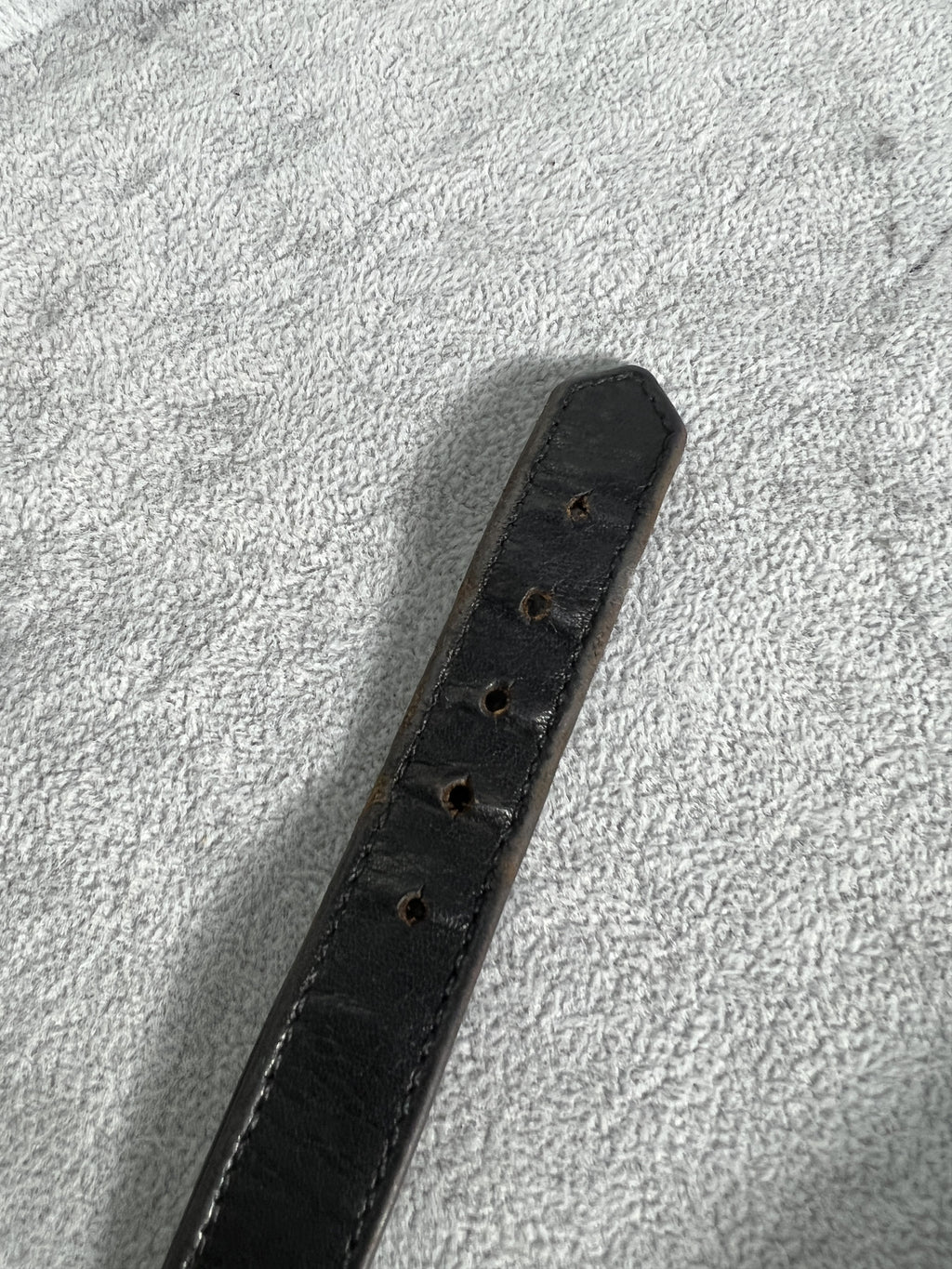 Chrome Hearts Leather Bracelet Floral Buckle 925