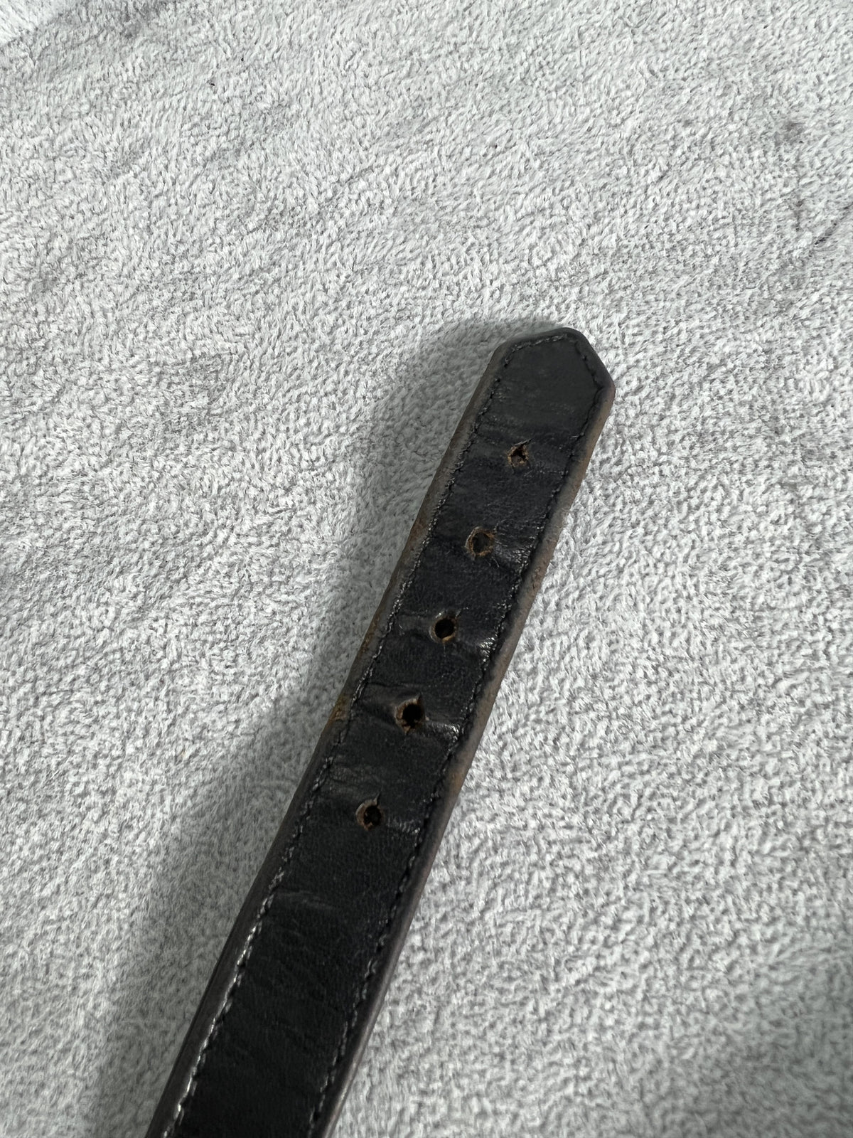 Chrome Hearts Leather Bracelet Floral Buckle 925