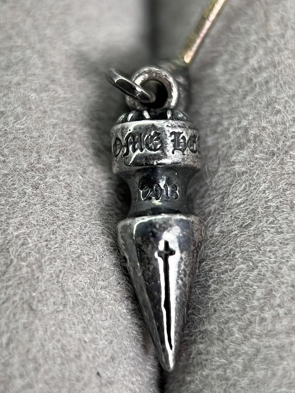 Chrome Hearts Spike Dangle Stud Earring 925 Silver