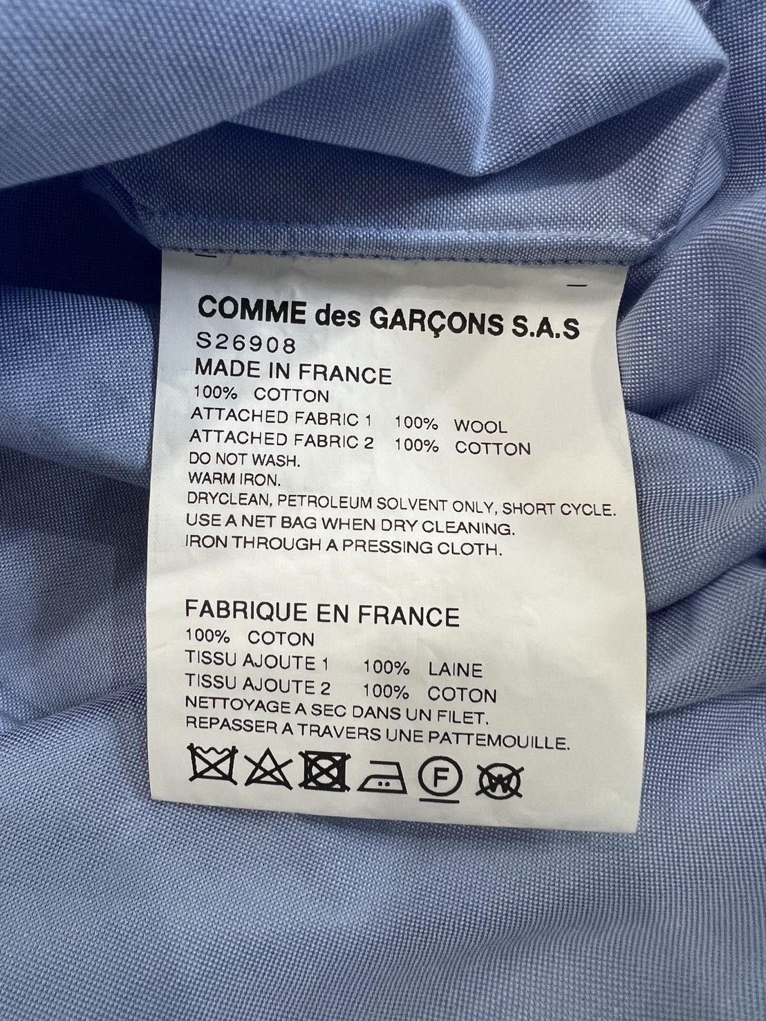 Comme des Garçon boys checkered patch Shirt