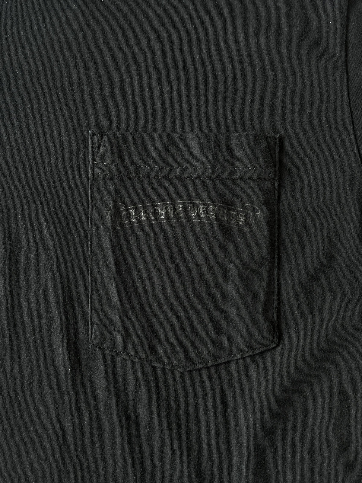 Chrome Hearts Orange Cross Pocket Tee Black Medium
