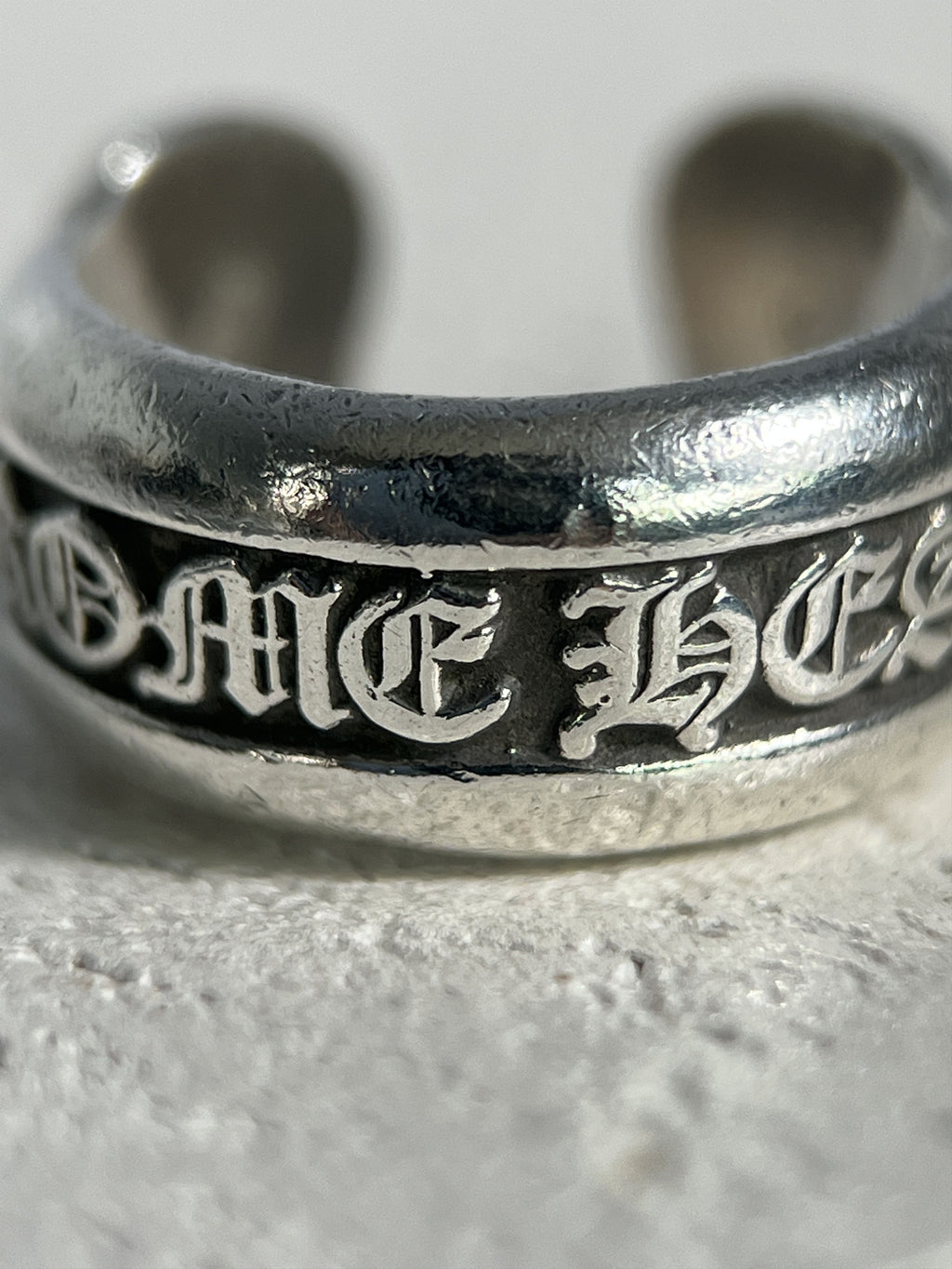 Chrome Hearts Scroll Band Ring .925 Silver Size US3 / MM44