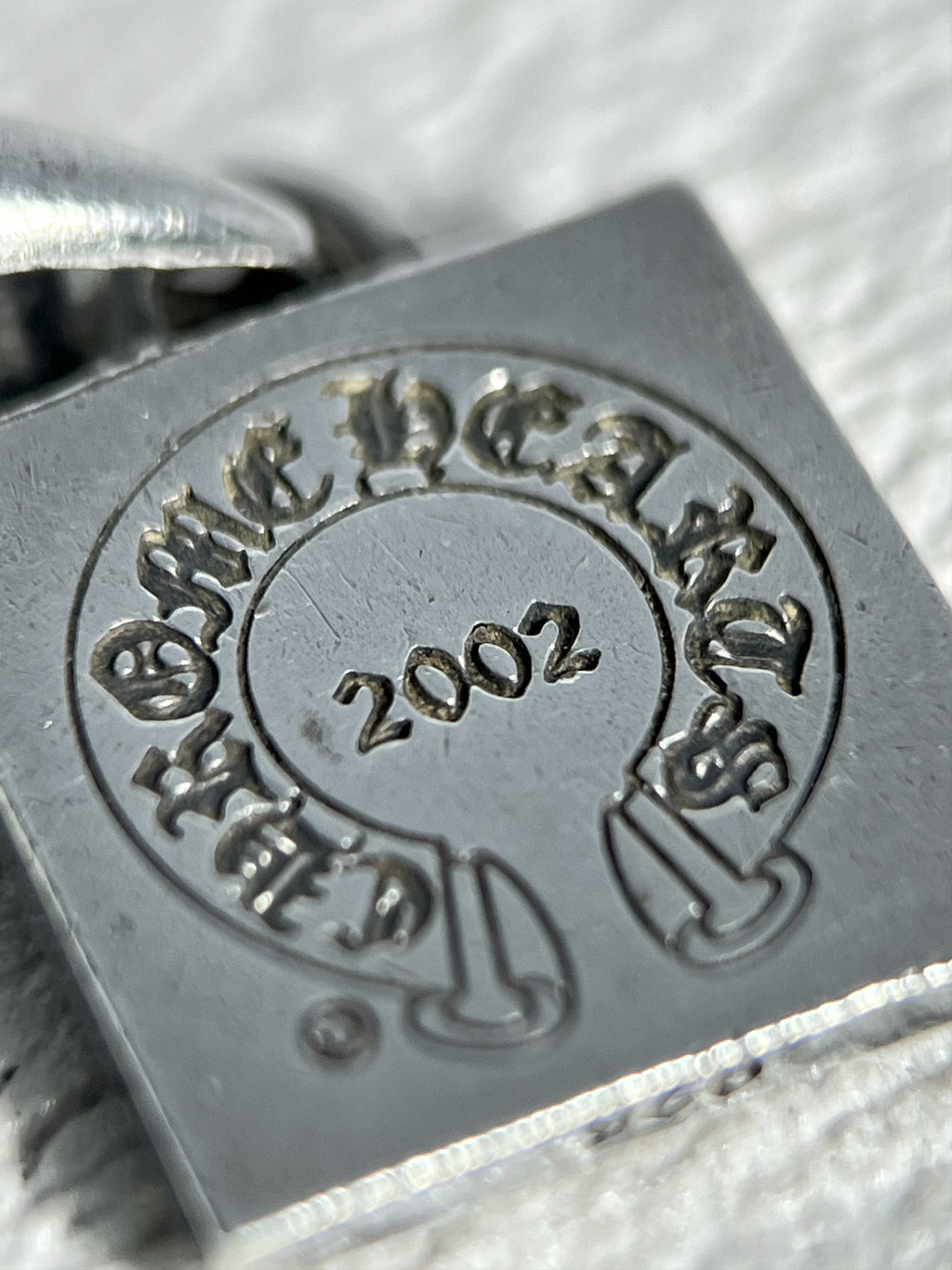 Chrome Hearts CH Square Pendant 2002 .925 Silver