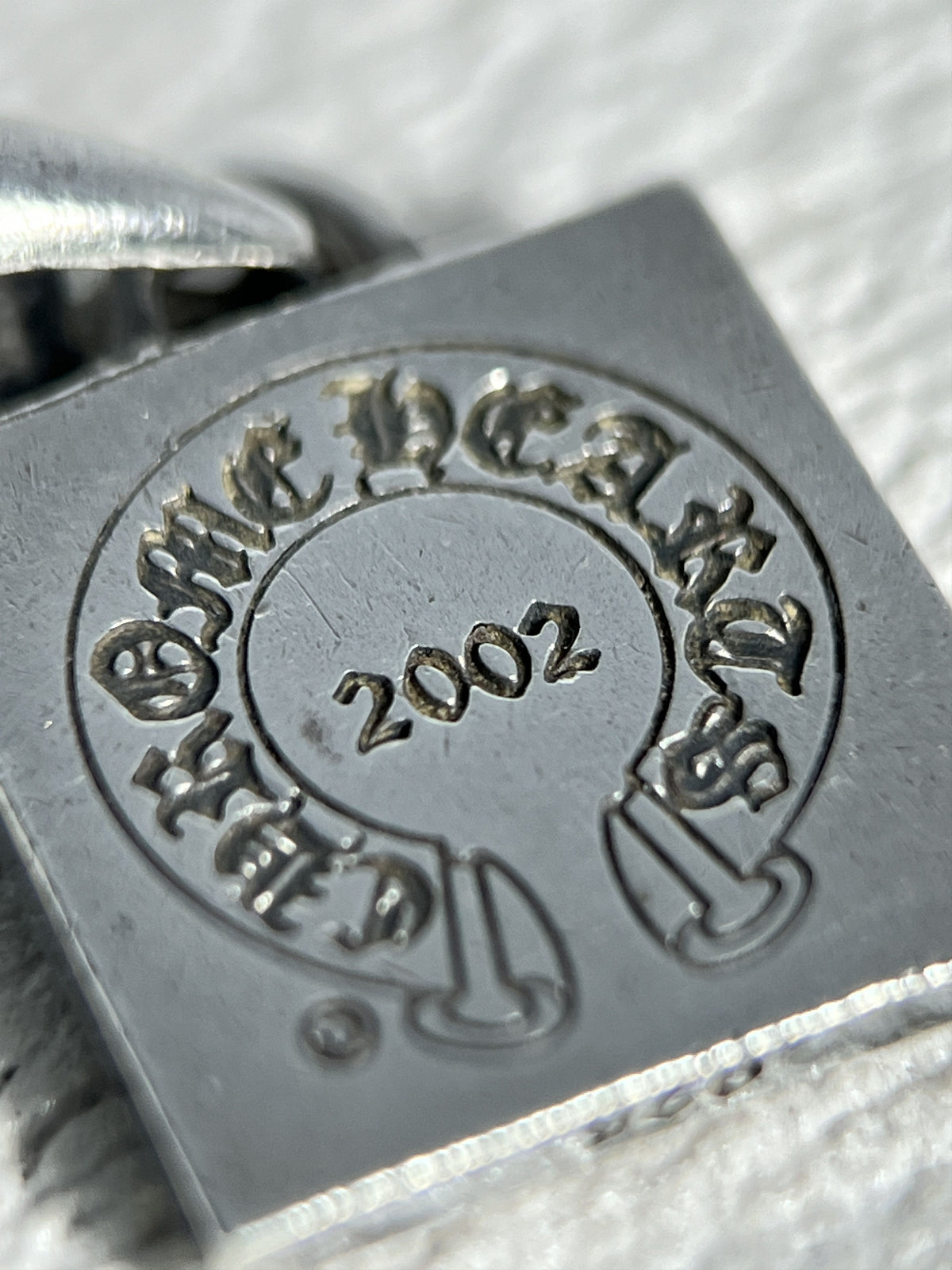 Chrome Hearts CH Square Pendant 2002 .925 Silver