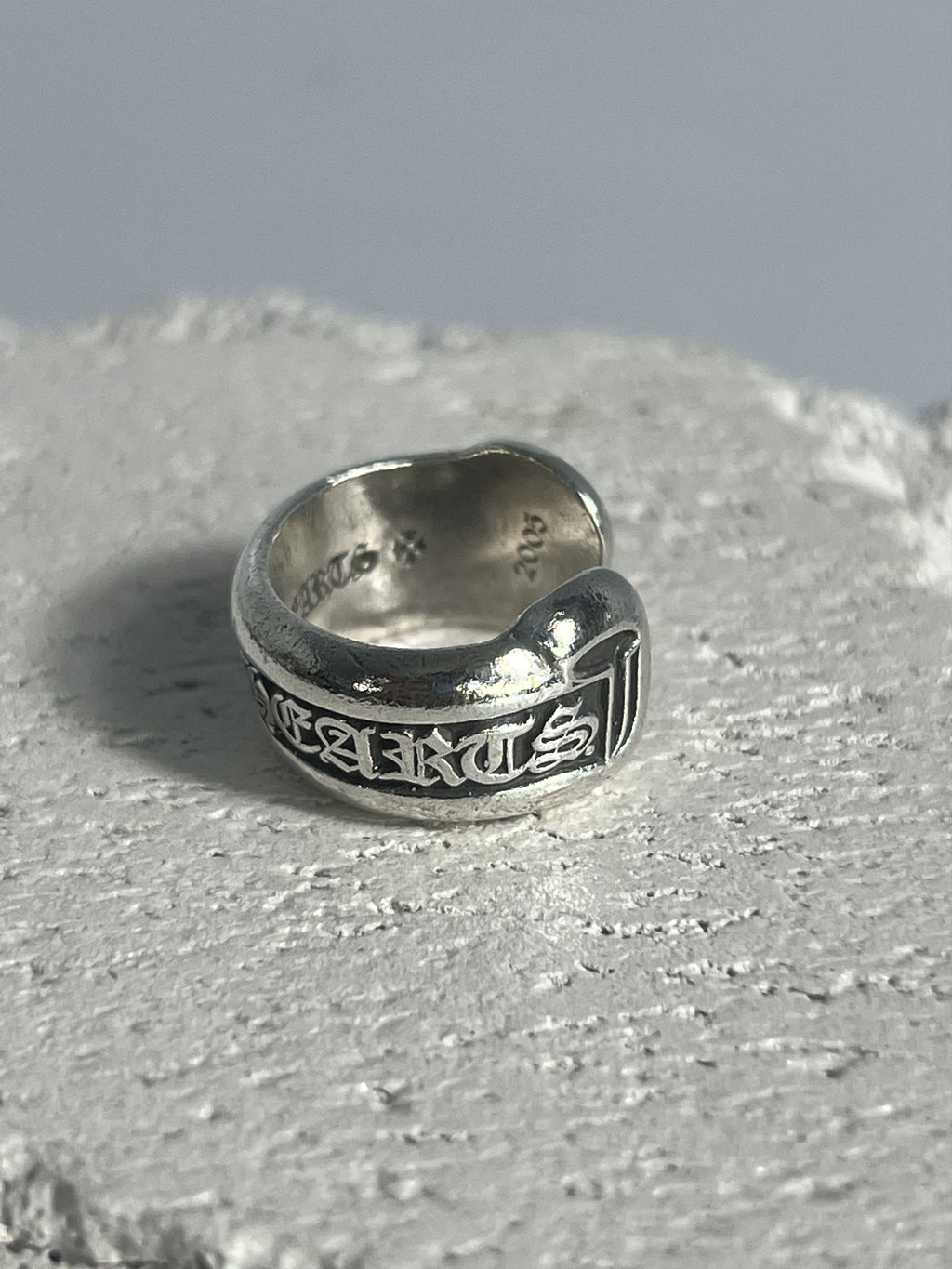 Chrome Hearts Scroll Band Ring .925 Silver Size US3 / MM44