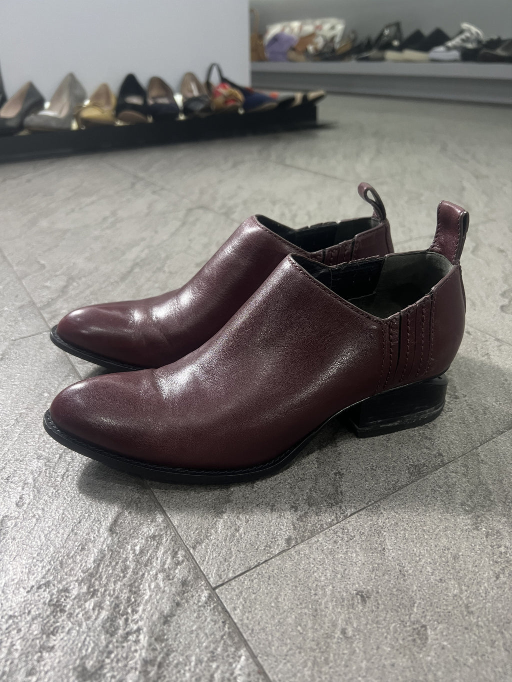 Alexander Wang Kori Oxblood Leather Boots 36.5