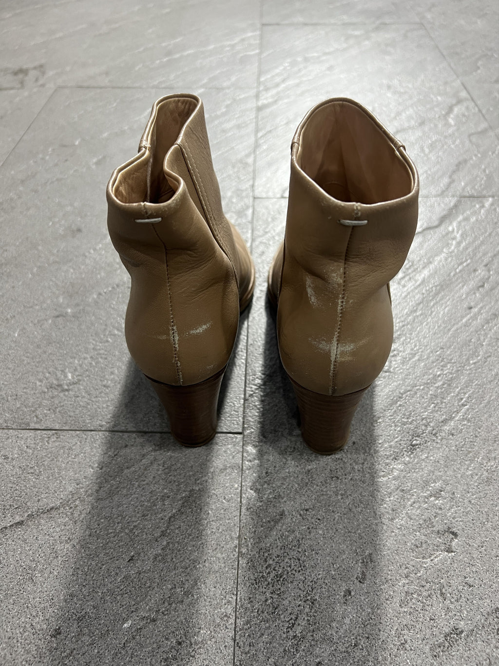 Maison Martin Margiela Camel Leather Ankle Boots EU39