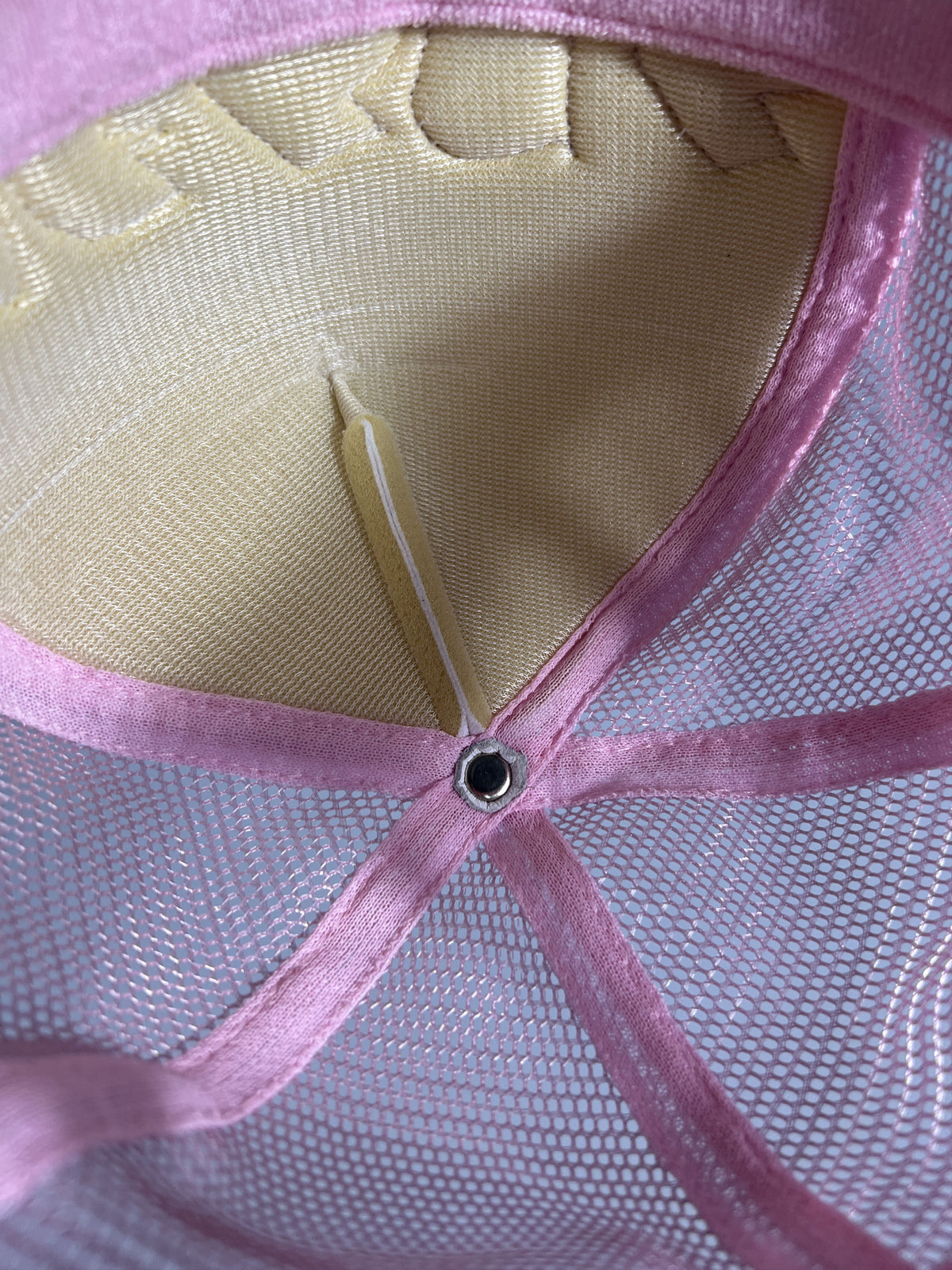 Chrome Hearts Las Vegas Pink Trucker Hat Silver Button
