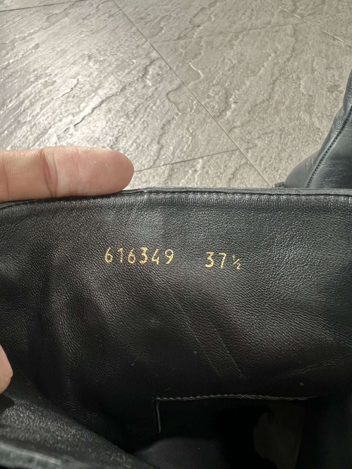 Balenciaga BB Heel Logo Leather Zip Ankle Boots 37.5