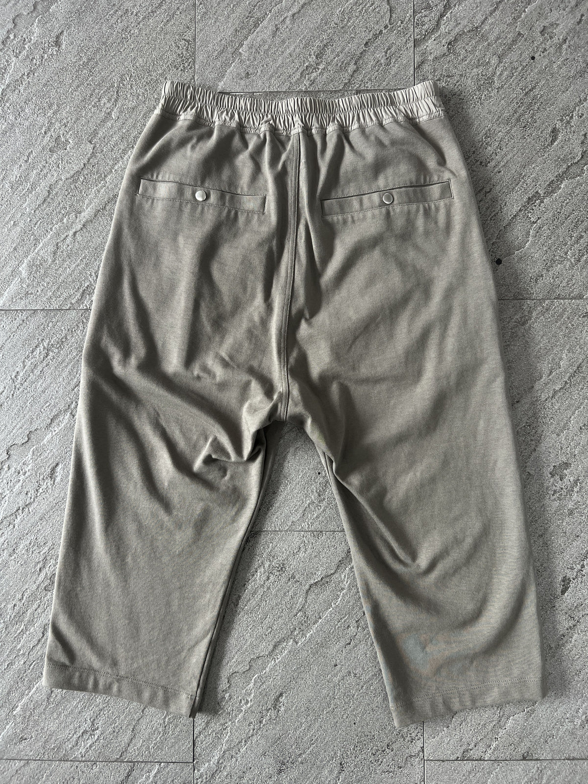 Rick Owens Sarouel Cropped Pants Dust Grey