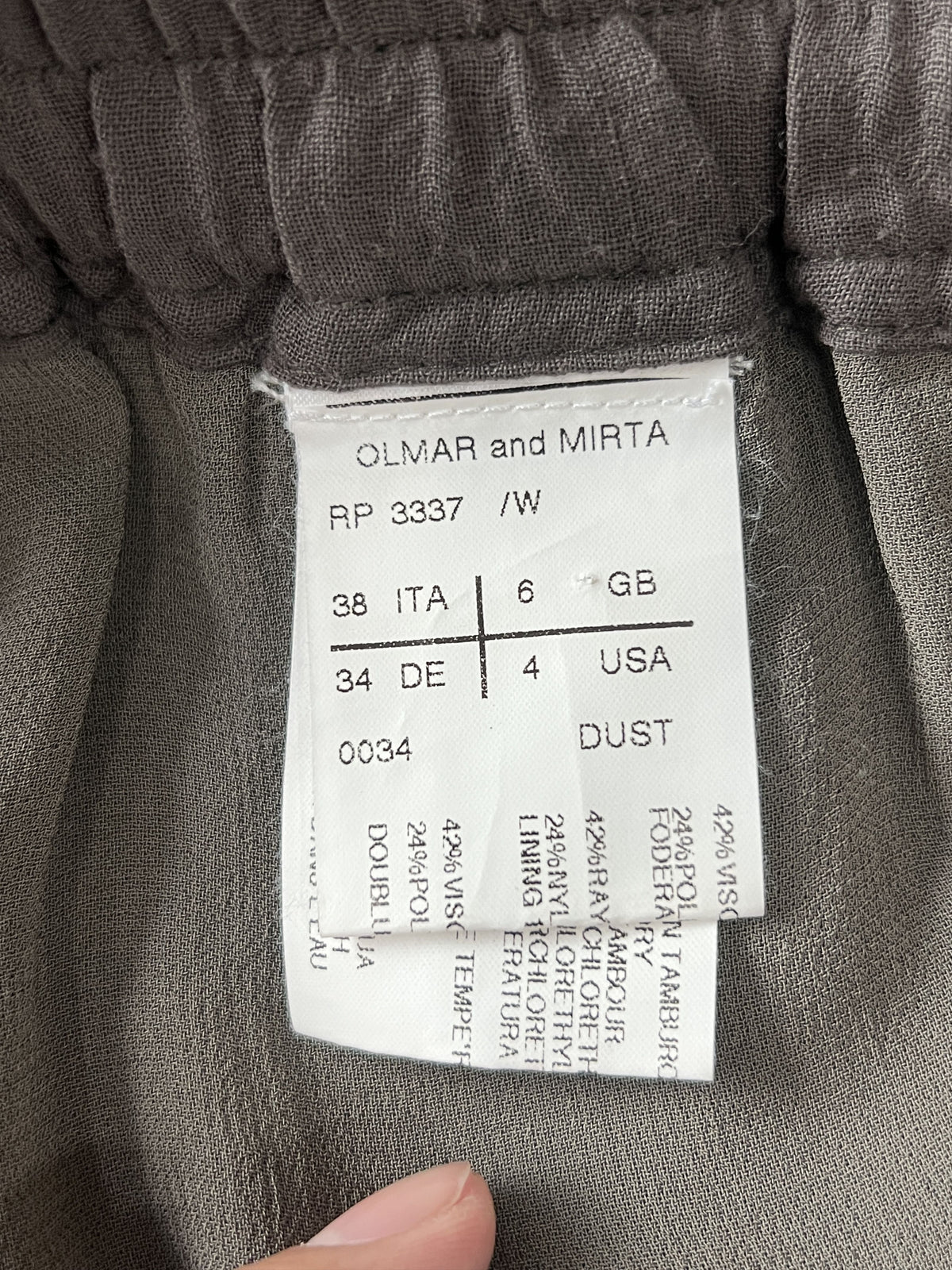 Rick Owens Dust Drop Crotch Raw Hem Cropped Pants