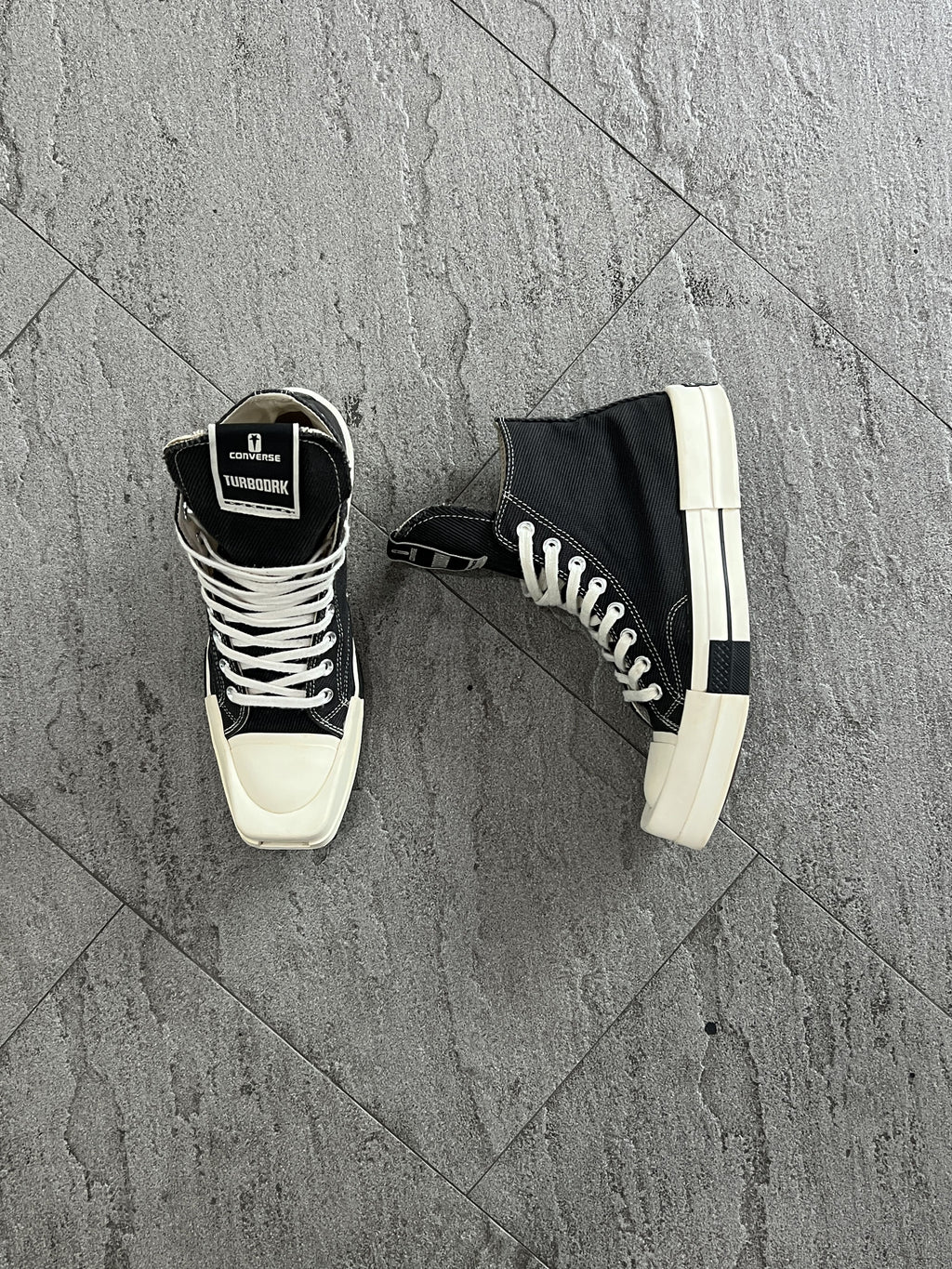 Rick Owens DRKSHDW x Converse TURBODRK Chuck 70 High 40.5
