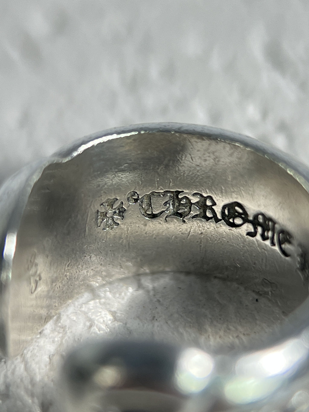 Chrome Hearts Scroll Band Ring .925 Silver Size US3 / MM44