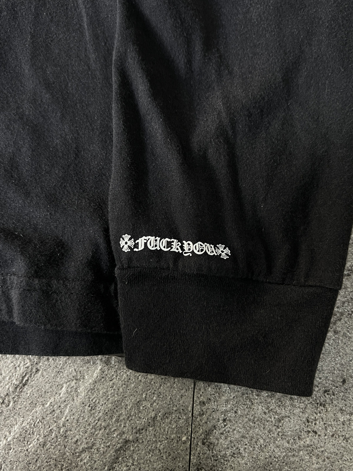 Chrome Hearts Long Sleeve Pocket Tee Black USA XL