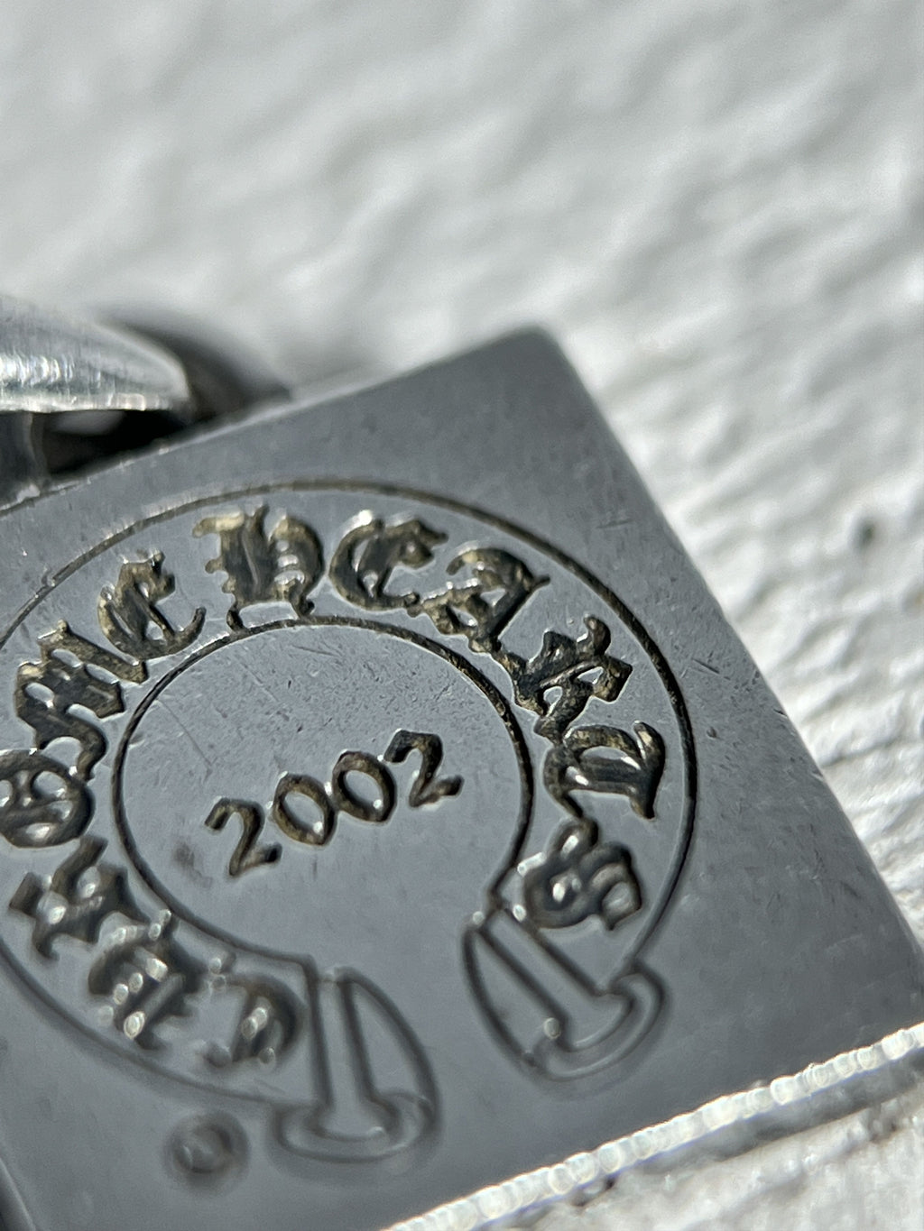 Chrome Hearts CH Square Pendant 2002 .925 Silver