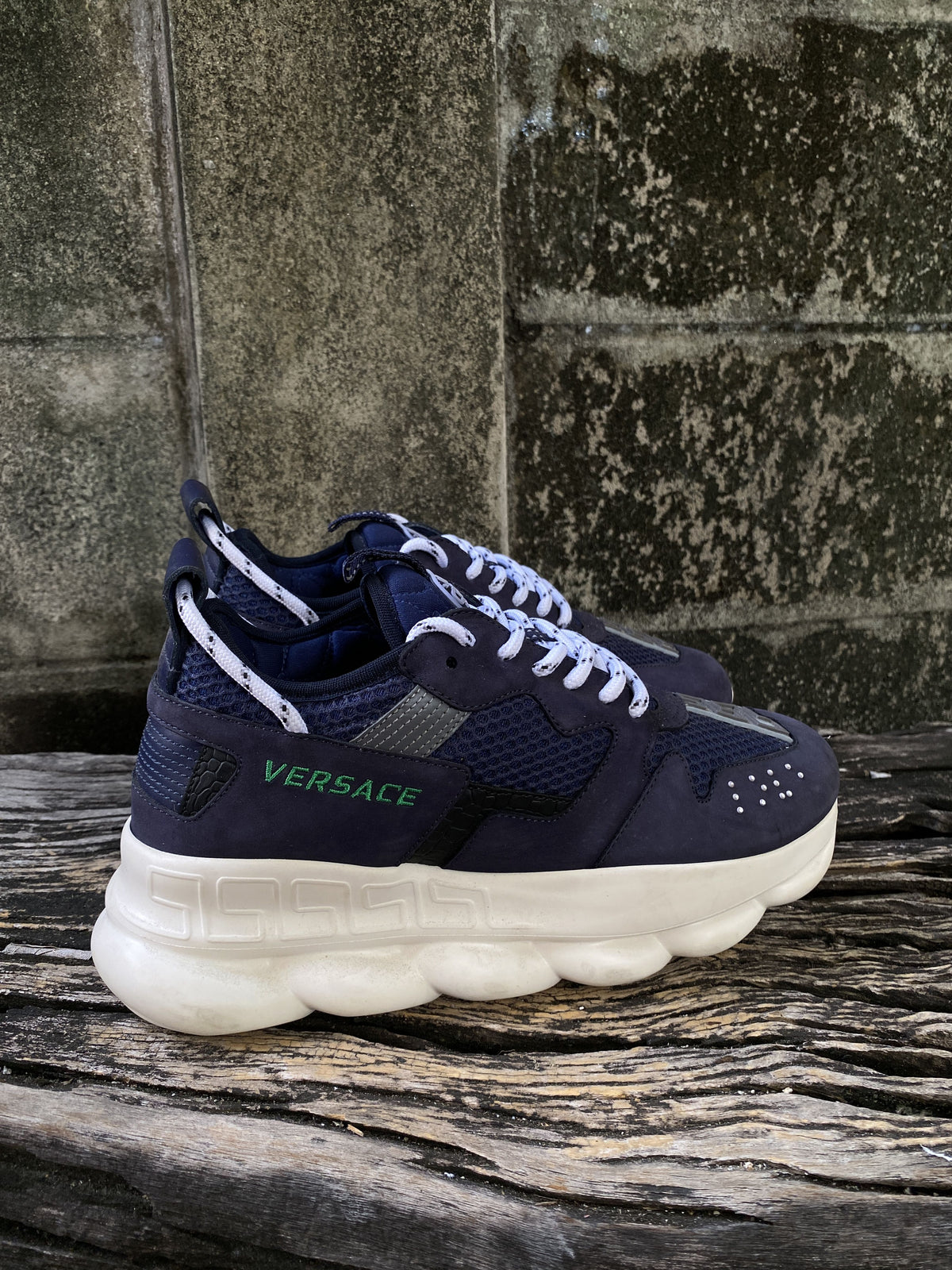 Versace Chain Reaction Navy Sneakers EU 40