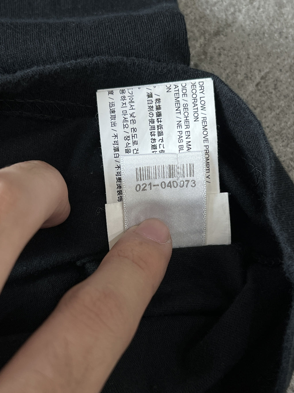 Chrome Hearts Orange Cross Pocket Tee Black Medium